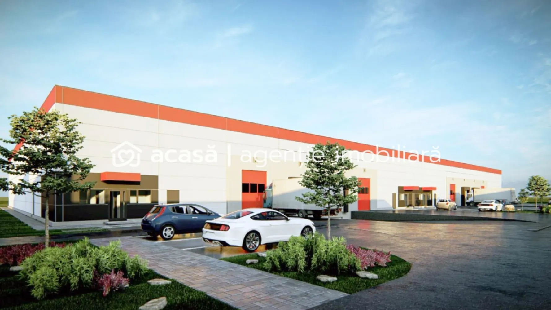 4646 mp - Hala industriala de inchiriat in Parc Industrial Arad - Hala industriala de închiriat in Parc Industrial Arad Suprafață totală: 4646 m² Depozit: 4436 m² Birouri: 210 m² Înălțime liberă: 6 m Termen de predare: Septembrie 2025 (flexibil) Locuri de parcare: 1 loc gratuit / 500 m² închiriați Structură și Finisaje Structură: Beton & metal Pereți exteriori: Panouri sandwich de 100 mm; panouri prefabricate din beton (zona andocare) Acoperiș: Oțel cu vată bazaltică, garanție 15 ani, trape de desfumare conform normelor Pardoseală depozit: Beton armat lustruit, încărcare utilă 4 t/m², toleranță 3 mm/2 m Acces și Facilități Rampe & Acces: 4 rampe drive-in + 4 rampe de andocare TIR Sistem de stingere a incendiilor: Hidranți exteriori, sprinklere la cerere, alarmă incendiu cu centrală de control Instalații electrice: ~60 kW/modul (total 240 kW), iluminat LED 200 Lux la 1 m Încălzire hală: Aeroterme pe gaz, min. 5 °C la -20 °C exterior Spații Birouri (210 m²) Compartimentare: Gips-carton, uși MDF Tavan: 2,7 m înălțime, plafon acustic Pardoseală: Șapă beton + PVC/parchet/ceramică Iluminat: LED 500 Lux în zona de lucru Încălzire/Răcire: Sistem multi-split, radiatoare electrice, min. 20 °C la -20 °C exterior Costuri și Condiții Termen de finalizare constructie: septembrie 2025 Chirie: 4,5 EUR/mp/lună (depozit) 9 EUR/mp/lună (birouri) Service Charge: 0,80 EUR/mp/lună Include securitate 24/7, mentenanță, deszăpezire, iluminat exterior, taxă de proprietate Indexare: Anual, conform HICP Prețurile nu includ TVA Avantaje Localizare excelentă în Parcul Industrial Arad Module flexibile (~1000 m²) sau suprafață totală (4646 m²) Facilități premium (drive-in, rampe TIR, sprinklere opțional) Confort & eficiență (birouri moderne, încălzire și răcire optimă) Date contact: 0721356746 Florin Moș