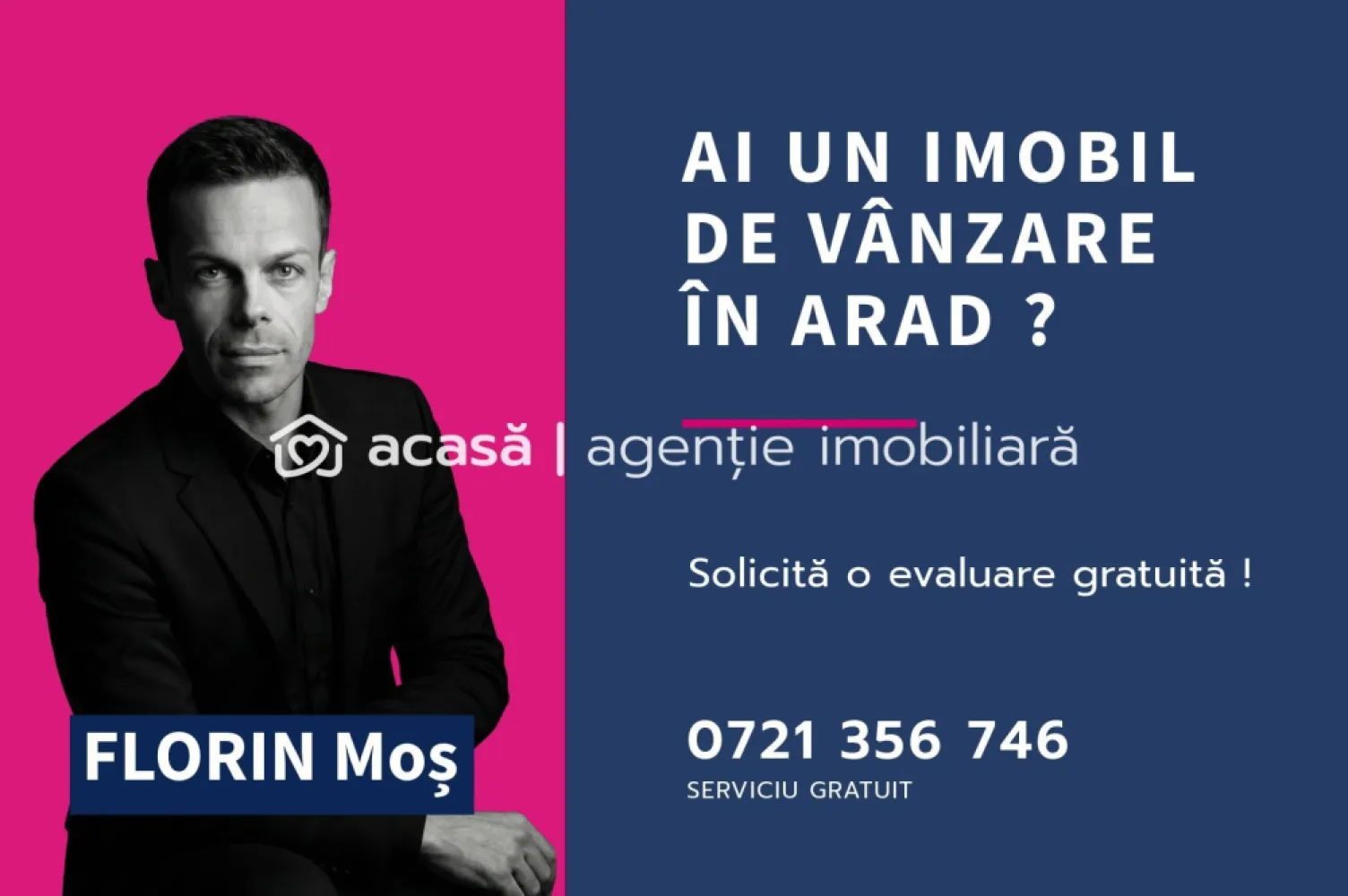 4646 mp - Hala industriala de inchiriat in Parc Industrial Arad - Hala industriala de închiriat in Parc Industrial Arad Suprafață totală: 4646 m² Depozit: 4436 m² Birouri: 210 m² Înălțime liberă: 6 m Termen de predare: Septembrie 2025 (flexibil) Locuri de parcare: 1 loc gratuit / 500 m² închiriați Structură și Finisaje Structură: Beton & metal Pereți exteriori: Panouri sandwich de 100 mm; panouri prefabricate din beton (zona andocare) Acoperiș: Oțel cu vată bazaltică, garanție 15 ani, trape de desfumare conform normelor Pardoseală depozit: Beton armat lustruit, încărcare utilă 4 t/m², toleranță 3 mm/2 m Acces și Facilități Rampe & Acces: 4 rampe drive-in + 4 rampe de andocare TIR Sistem de stingere a incendiilor: Hidranți exteriori, sprinklere la cerere, alarmă incendiu cu centrală de control Instalații electrice: ~60 kW/modul (total 240 kW), iluminat LED 200 Lux la 1 m Încălzire hală: Aeroterme pe gaz, min. 5 °C la -20 °C exterior Spații Birouri (210 m²) Compartimentare: Gips-carton, uși MDF Tavan: 2,7 m înălțime, plafon acustic Pardoseală: Șapă beton + PVC/parchet/ceramică Iluminat: LED 500 Lux în zona de lucru Încălzire/Răcire: Sistem multi-split, radiatoare electrice, min. 20 °C la -20 °C exterior Costuri și Condiții Termen de finalizare constructie: septembrie 2025 Chirie: 4,5 EUR/mp/lună (depozit) 9 EUR/mp/lună (birouri) Service Charge: 0,80 EUR/mp/lună Include securitate 24/7, mentenanță, deszăpezire, iluminat exterior, taxă de proprietate Indexare: Anual, conform HICP Prețurile nu includ TVA Avantaje Localizare excelentă în Parcul Industrial Arad Module flexibile (~1000 m²) sau suprafață totală (4646 m²) Facilități premium (drive-in, rampe TIR, sprinklere opțional) Confort & eficiență (birouri moderne, încălzire și răcire optimă) Date contact: 0721356746 Florin Moș