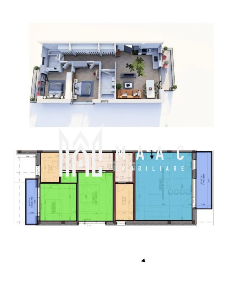 Apartament 3 camere | Etaj 1 | 89 MP I Loc de parcare - Apartament spațios de 3 camere – 88,70 mp utili + 2 balcoane, Cartierul Arhitecților, proiect nou Descoperă un apartament modern, situat într-un proiect rezidențial nou, în construcție, amplasat în inima Cartierului Arhitecților – una dintre cele mai dinamice și căutate zone din proximitatea orașului! Suprafață utilă: 88,70 mp, compartimentare eficientă: - Living generos cu bucătărie open space – ideal pentru relaxare și socializare - 2 dormitoare luminoase, cu spații bine gândite pentru depozitare - 2 băi complet funcționale - 2 balcoane – perfecte pentru cafeaua de dimineață sau momentele de liniște - Loc de parcare inclus în preț Proiectul se află în fază de construcție, ceea ce îți oferă posibilitatea de personalizare interioară în funcție de stilul tău. Finisaje și dotări premium: -Zidărie Porotherm -Izolație exterioară Rockwool -Tâmplărie PVC Rehau -Încălzire în pardoseală -Preinstalare AC și panouri solare -Balcon spațios -Casa scării generoasă Situat într-o zonă liniștită, cu acces facil către oraș, unități de învățământ, supermarketuri și mijloace de transport în comun. Ideal atât pentru locuit, cât și pentru investiție! Predare la cheie la finalizarea proiectului Contactează-ne pentru planuri, disponibilitate și vizionări specificand ID: CP2665950 }}