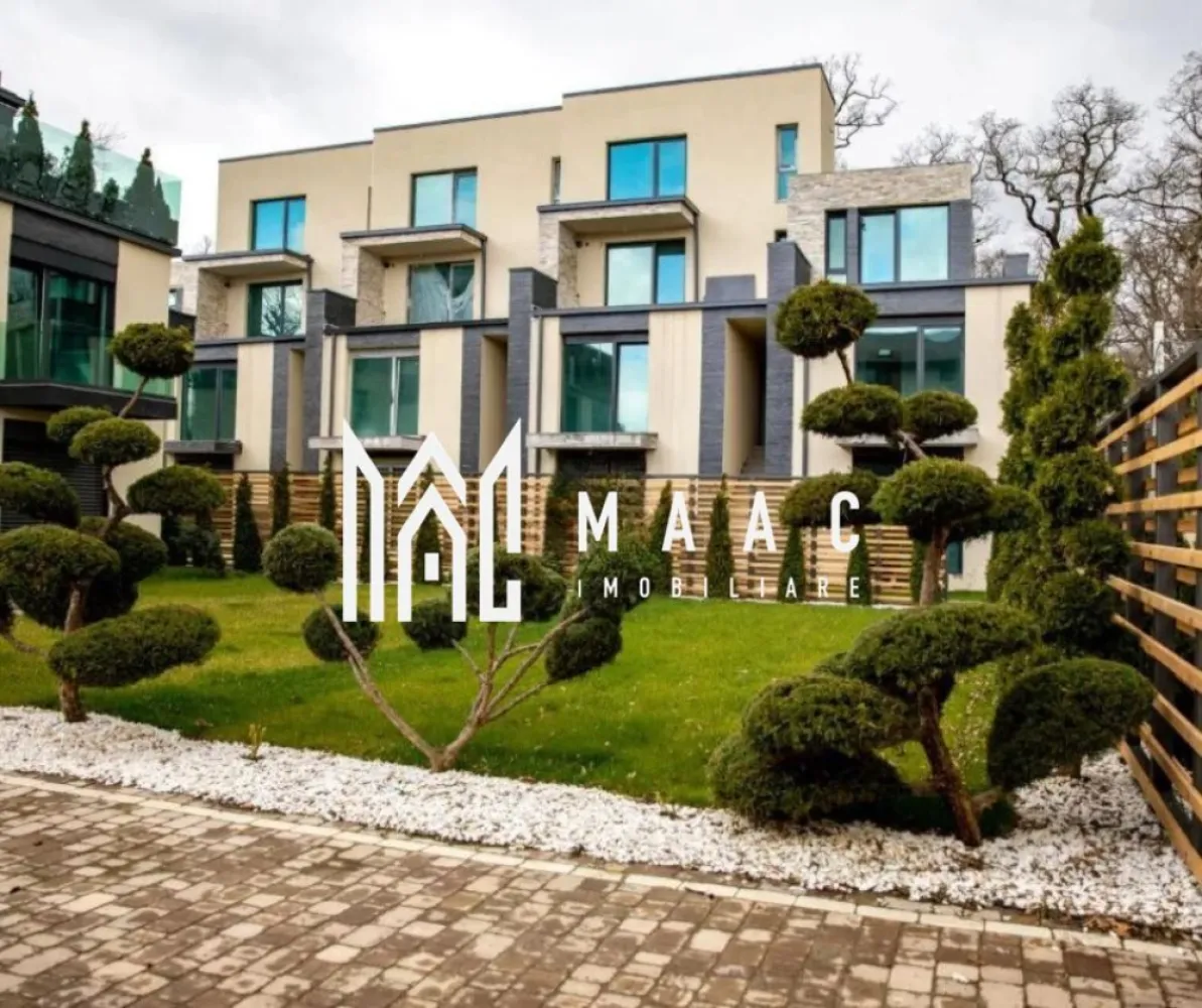 Vila de lux I 6 camere I Terasa I Parcul Sub Arini - Propunem atentiei dumneavoastra o vila de lux situată într-o zonă selectă a Sibiului, în apropiere de Calea Dumbrăvii, Parcul Sub Arini, Zoo și Pădurea Dumbrava. Locuinta, impresionantă, cu 6 camere, face parte dintr-un ansamblu rezidențial exclusivist, compus din cinci imobile înșiruite. Compartimentare: -parter-living cu bucatarie open space cu iesire in terasa, spatiu depozitare, dormitor matrimonial , baie, hol de acces, casa scarii -etajul 1- doua dormitoare, fiecare cu balcon, 2 bai, camera de joaca/ birou/dressing, casa scarii, hol de acces -etajul 2 (retras)-camera open-space ( poate fi folosita ca spatiu de recreere/ dormitor/ birou, etc), baie/camera tehnica -etajul 3- terasa circulabila Imobilul are finisaje de calitate -rulouri de aluminiu la generoasele suprafete vitrate, baile au cabine de dus si geamuri de aerisire, incalzire in pardoseala, centrala pe gaz Wolf, intrerupatoare cu senzor, etc Orientare S-V/N-E. Imobilul are doua cai de acces (la parter si la etaj) care pot imparti locatia in 2 apartamente separate, astfel incat sa se poata intrebuinta si ca varianta rezidentiala pentru 2 familii sau birou+ locuinta, etc Aferente-2 locuri de parcare. Nu sunt acceptate animale de companie. Se percepe garantie in cuantumul unei chirii lunare. Termenul minim de inchiriere-12 luni. Imobilul va fi predat parțial mobilat (respectiv se vor mobila livingul, un birou și un dormitor, conform preferințelor specifice ale chiriașului). Zona selecta, exclusivista, imprima colectivitatii cosmopolite un climat de liniste si relaxare. O proprietate care poate raspunde standardelor inalte de rafinament si confort. Pentru mai multe detalii precizati telefonic ca ati vazut anuntul cu ID:CP2651099 }}