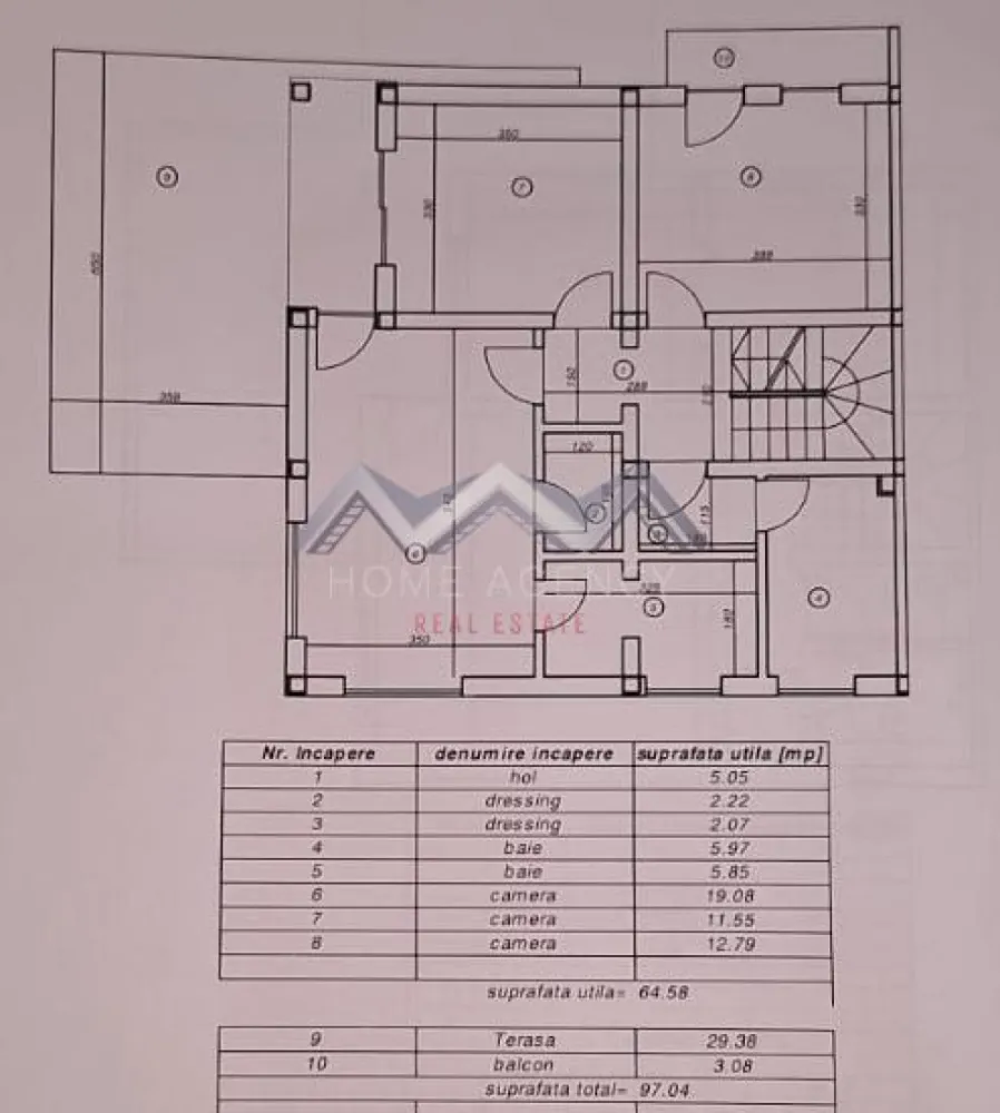 Casă individuală P+1+M cu garaj și terase spațioase – Otopeni Central