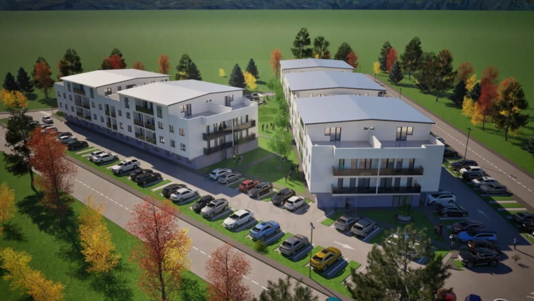 Apartament constructie premium 3 camere 64.2 mp utili etaj 1 Selimbar - Comision 0! Termen predare imediat! Agentia imobiliara Azura Estate vă propune spre achiziție un apartament premium, intabulat, situat la etajul 1, cu o suprafata utila de 64.2 mp, într-un ansamblu rezidențial nou din Șelimbăr, o zonă apreciată pentru dezvoltarea rapidă și accesul facil către municipiul Sibiu. Proiectul este conceput în spiritul construcțiilor moderne și sustenabile, oferind confort, eficiență energetică clasa A și un stil de viață echilibrat. Locație și accesibilitate: Locuința este amplasată într-o zonă rezidențială din Șelimbăr, cu acces rapid catre principalele zone comerciale și de servicii. În proximitate se regăsesc Shopping City Sibiu, supermarketuri și centre comerciale, farmacii și servicii medicale, școli și grădinițe, acces rapid către centura ocolitoare și arterele principale ale orașului! Caracteristici si compartimentare: Living + bucătărie + loc de luat masa: 26,52 mp Dormitor 1: 14,50 mp Dormitor 2: 14,50 mp Baie: 6,52 mp Balcon 6,50 mp cu acces din living si din dormitor Avantaje: Compartimentare eficientă și spații generoase Living luminos cu zonă de dining 2 dormitoare confortabile Balcon ideal pentru relaxare Zonă cu potențial ridicat de dezvoltare și investiție Acces rapid către Sibiu și zonele comerciale Stadiu de predare: Apartamentul se predă la stadiul de alb cu pereți tencuiți și gletuiți instalații electrice și sanitare realizate, șapă pentru pardoseală, centrală termică și sistem de încălzire, tâmplărie PVC tripan Rehau cu 7 camere. Pretul de vanzare este de 110000 euro cu TVA inclus! Avans minim 50%
