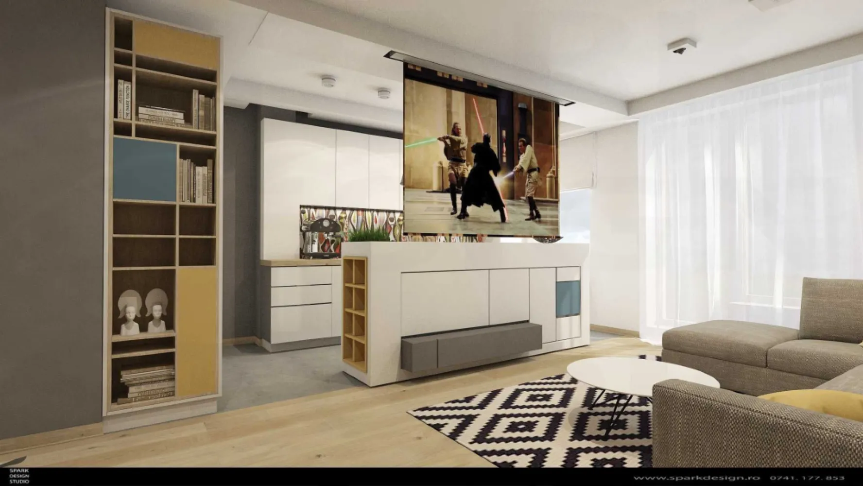 THE PARK Tineretului, 4 camere + 2 parcari + 1 boxa (propietar) - Complex The Park Apartments - paza 24/24, loc de joaca, Mega

Apartamentul se afla la etajul 5/12 intr-un bloc construit in anul 2014, confort 1, cu o suprafata utila de 92.63mp. + 1 boxa de 3,38 mp + 2 parcari subterane in tandem.

Centrala termica proprie, aere conditionate, electrocasnice, mobilier incluse.

Se vinde mobilat/utilat complet.