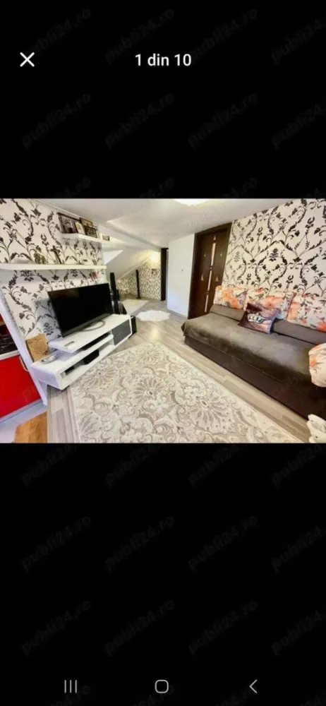 Vand apartament 3 camere, in vila, zona Unirii - VAND APARTAMENT 3 CAMERE IN VILA, ZONA UNIRII.
Include boxa subsol,parcare,balcon, terasa cu gratar Barbeque.
Instalatii noi: electrica, apa, gaze, canalizare.
Geamuri termopan gama de top ( QFORT), terasa, aer conditionat,centrala termica, cada hidromasaj si multe altele ( NUMAI PRODUSE DE TOP) . POSIBILITATE DE A SE VINDE SI COMPLET MOBILAT. Mobilier marca Mobexert si SiPro, usi Porta Doors, etc.
Gresie,faianta, marmura,chiuvete,lavoar provenienta Italia (GAMA PREMIUM).
Instalatia electrica schimbata cap-coada, doze,prize,intrerupatoare marca Legrand.
Centrala termica noua (garantie) cu calorifere si instalatia aferente noi,plus incalzire in pardoseala partial.
Un apartament cu izolatie termica si fonica,cu materiale de cea mai buna calitate. Toate acestea se pot demonstra si verifica.
Apa curenta, instalatie noua trasa separat si contorizata.
NMIC NU ESTE LA COMUN.
Facilitati in apropiere : Autobuz, Tramvai, Metrou, Piata ,Magazin UNIREA, Mall Vitan, etc.
S A INVESTIT IN APARTAMENT SUMA DE 58000 Euro.
Posibilitate de eliberare imediata.
MERITA VZIONAT!
PRET: 79900 
Telefon: