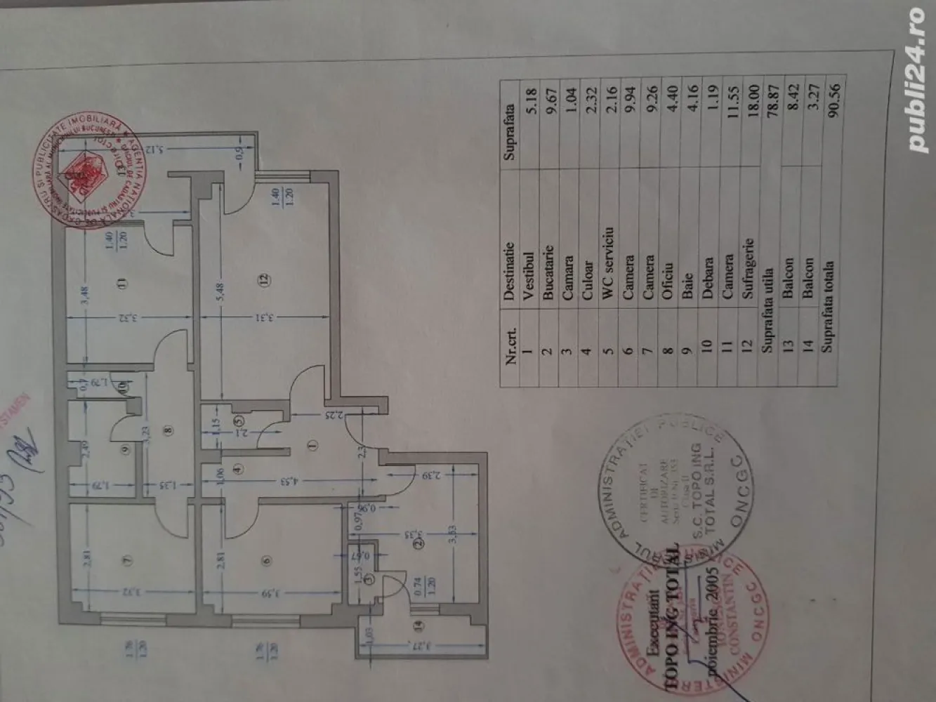 Vazare apartament 4 camere Alexandru Obregia - Blocul se afla pe bulevardul Alexandru Obregia nr: 25 et. nr. 1 , vedere catre bulevard si spatele blocului , deasupra magazinului de mobila . Anul de constructie 1982 tamplarie termopan trocal , cu sticla ionizata