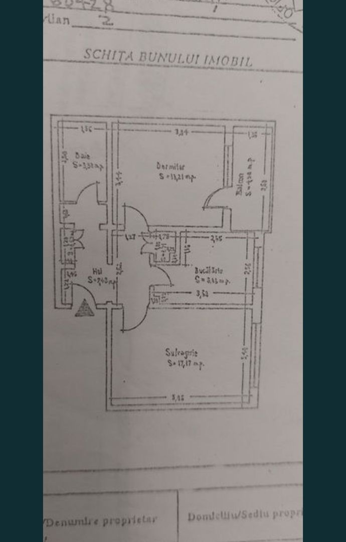 Vand apartament 2 camere