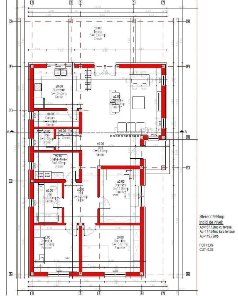 Vând casă zona Martinesti / Odoreu, strada Metropolis - Vand Casa noua - Zona Odoreului str. Atena/Metropolis

Compartimentare: living, bucatarie, 3 dormitoare, 2 bai, dressing, terasa acoperita

Suprafata constructiei este de 173 mp

Suprafata terenului este de 4.5 ari

Utilitati: Curent , Gaz , Apa , Canal , RDS

Bransamente incluse in pret: APA, GAZ, CURENT

DESIGN INTERIOR INCLUS IN PRET

Casa se preda cu exteriorul complet finisat, interior vopsit in alb cu prize si intrerupatoare

- Interior tencuit, gletuit 3 maini si Vopsit Alb

- Geamuri termopan 3 sticle Salamander + pervaze exterioare granit

- Instalatie electrica + prize si intrerupatoare montate

- Instalatie sanitara + wc incastrate montate in ambele bai

- Incalzire in pardosea

- Exterior izolat cu polistiren grafitat de 15 cm

- Tavane izolate cu vata minerala 25 cm