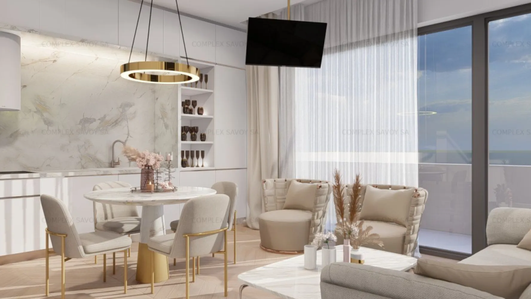Ag . Eu . vinde Ap. 2 cam 78 mp langa mare direct pe plaja An. 2023 Mamaia - Finisajele de înaltă calitate, designul modern și elegant completează priveliștea spectaculoasă a mării și se armonizează subtil cu textura nisipului.
Fatada este ventilata placata EQUITONE [tectiva], un material pentru faţade ventilate, colorat în masă, cu o suprafață periată, caracterizată de linii fine de șlefuire longitudinală, cu diferențe subtile, naturale, specifice aspectului intrinsec al materialului. Fiecare panel EQUITONE [tectiva] este unic, exprimând textura naturală, interioară a fibrocimentului.
BENEFICII INCLUSE:
Acces la plajă privată de 10.000 mp cu zonă dedicată clienților S Residence, 4 șezlonguri și 1 umbrelă rezervate pentru fiecare apartament.
Servicii de curățenie asigurate 1 dată pe săptămână pe perioada sezonului estival.
Acces gratuit nelimitat la toate evenimentele și activitățile din cadrul resort-ului destinate copiilor, loc de joacă pentru copii de peste 1.500 mp.
1 loc de parcare rezervat pentru fiecare apartament în cadrul parcării private Savoy.
Acces gratuit nelimitat la servicii de concierge în timpul sezonului estival, asigurate la recepția hotelului Savoy.
Acces gratuit nelimitat la anexă dedicată clienților S Residence pentru depozitarea obiectelor personale (prosoape, gonflabile etc).
*Aceste beneficii sunt gratuite în primii 2 ani de la momentul achiziției.*

piese din ceramică, marmură și lemn. Accentele aurii plasate cu atenție pot aduce un plus de stil și distincție fiecărei încăperi.
În spațiul de zi aerisit al apartamentului se observă o delimitare vizuală a zonelor de bucătărie și living prin liniile pereților și mobilier . Viziunea de design conferă fiecărei încăperi un caracter individual. 
Peretele de accent cu irizații aurii aduce un aer modern băii, respectând direcția cromatică din restul apartamentului. Am ales acest detaliu din colecțiile deosebite de plăci Florim, recunoscute pentru finețea și eleganța lor. În baia Rêve d’Or se poate observa modelul Étoile Symphonie din colecția Étoile de Rex.
Terasa superbului apartament înfățișează o vedere panoramică excelentă către plajă. Aceasta este echipată cu balustradă din sticlă și pardoseală flotantă. Proximitatea față de mare