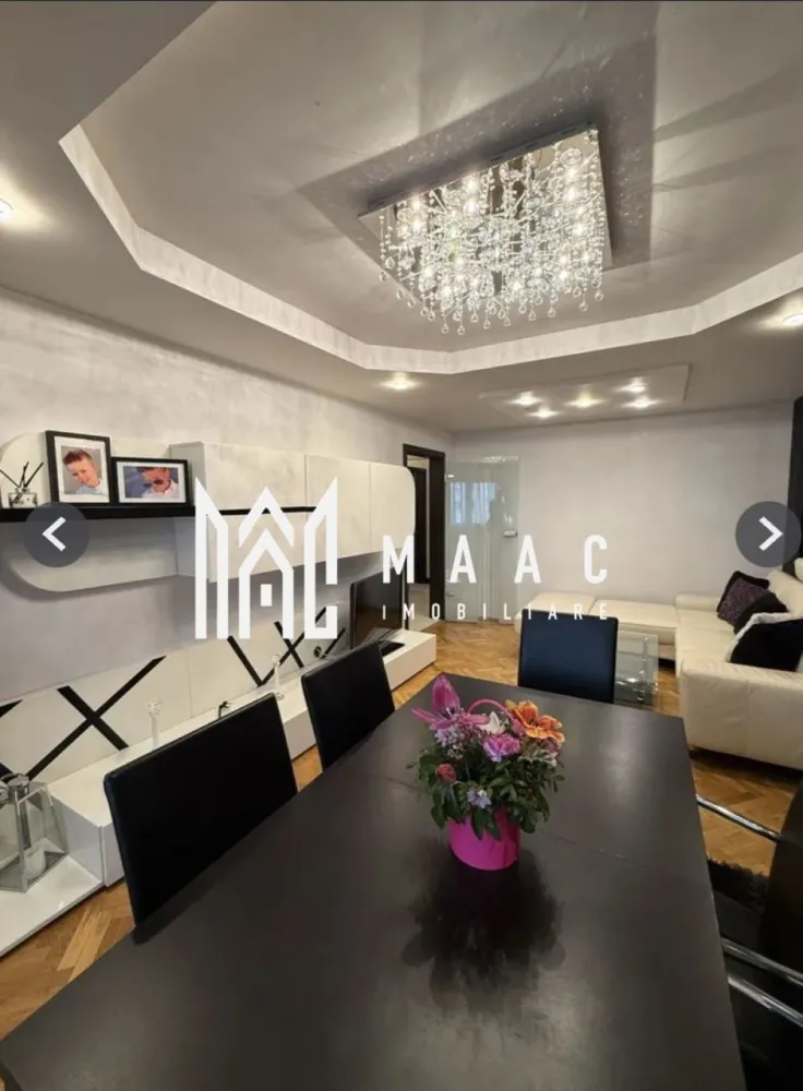 Apartament 3 camere I 2 Băi I Mobilat I Etaj I I Turnișor - Descoperă acest apartament cu 3 camere situat la etajul 1, cu o suprafață de 74 mp, perfect compartimentat pentru o viață confortabilă: - Living generos – spațiu ideal pentru relaxare și socializare - Dormitor matrimonial cu baie proprie – intimitate și confort garantate - Dormitor secundar – ideal pentru copii, birou sau oaspeți - Baie secundară – utilă și practică - Bucătărie modernă – complet utilată, pregătită pentru cele mai delicioase preparate - 2 boxe (pivnițe) – spațiu suplimentar pentru depozitare Dotări premium: apartament izolat termic, balcon închis cu termopan, încălzire în pardoseală și calorifere, centrală în condensare, parchet din lemn masiv. Se vinde complet mobilat și utilat, cu electrocasnice premium, pregătit să devină locuința ideală fără alte investiții! Localizare excelentă – în spatele Băncii Transilvania, cu vedere către locul de joacă, perfect pentru familii! În plus, beneficiază de 2 locuri de parcare închiriate, un avantaj important într-o zonă urbană. Nu rata ocazia de a locui într-un apartament modern, elegant și bine poziționat! 📞 Nu rata ocazia! Contactați-ne pentru mai multe detalii sau o vizionare, specificând ID CP2552956. }}