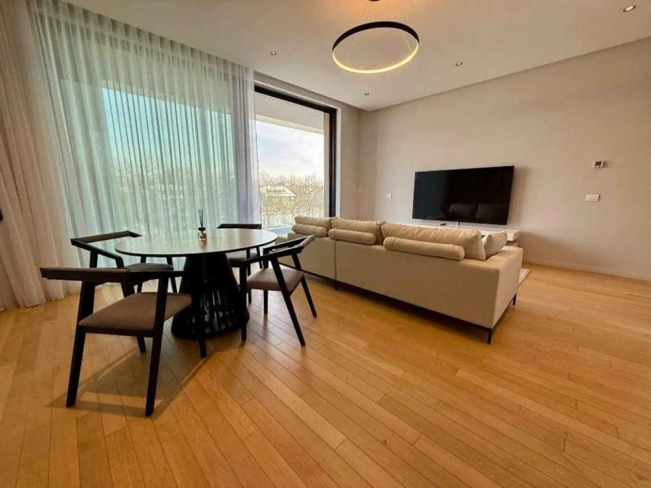 Rahmaninov one bedroom at Verdi Park - The attention to details and elegance are two concepts strongly desired by Rahmaninov Residence, and for us as well, who have chosen to invest in this exclusive project. 

We thought about the possible needs of our best customers, and for this reason, the proximity to the lake and above all, the view to Verdi Park, in a period like this, convinced us that this is the best option we can offer! 

 Built to achieve the highest standards of comfort and luxury in Bucharest, the One Rahmaninov project offers you not only a place to live but also an experience, made possible by a 24/7 concierge service in a luxurious welcoming lobby where you will always be greeted by someone ready to take care of you. 

The apartment is divided in such a way to be dynamic, bright, spacious and carefully organized. 

Key features: 
- Park view with private terrace of 24 sqm and lots of natural light 
- Ceiling height of 3 m 
- Filomuro interior doors 
- REHAU floor heating system 
- REHAU built in ceiling cooling system 
- Fully equipped kitchen
- Fully furnished
- 2 bathrooms 
- 1 underground parking place