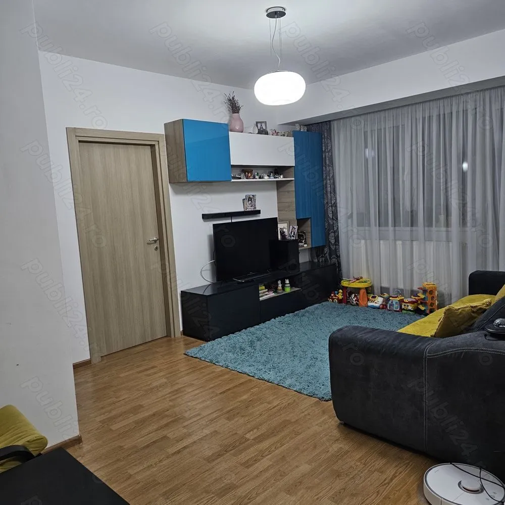 Apartament 3 camere 13 Septembrie cu parcare in subteran - Apartament 3 camere mobilat
Suprafata 68mp utili+balcon inchis cu sticla securizata 6mp
2 bai cu sanitare Roca
Centrala proprie
Aer conditionat
Bloc construit in 2016 cu izolatie de 10 cm
Un loc de parcare in subteran
2 minute de statia de autobuz, 5 minute de statia de tramvai si 10 minute de metrou
Supermarket in apropiere Mega Image la parter, Lidl 5 minute, Carrefour si Kaufland