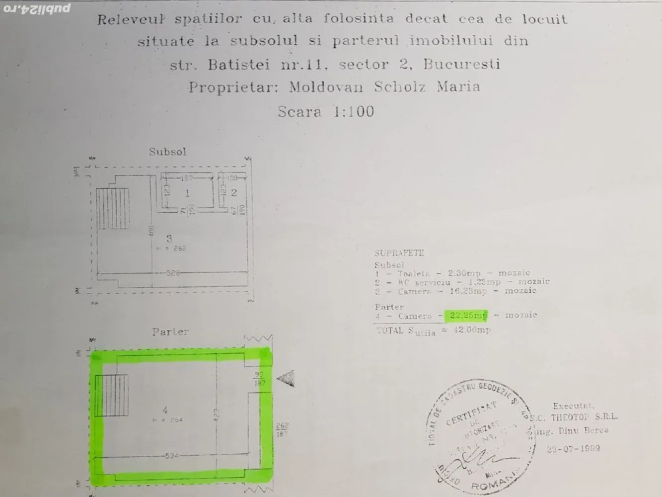 spatiu comercial ultracentral universitate intercontinental - spatiu comercial universitate langa intercontinental suprafata 42m utili parter 22m si subsol 20m cu wc fara risc seismic. vitrina 3.5 m, colaborez cu agentii dar fara exclusivitate inchiriat cu 1000 e pentru ca chiriasul a facut ceva investitii dar chiria este mai mare in zona
