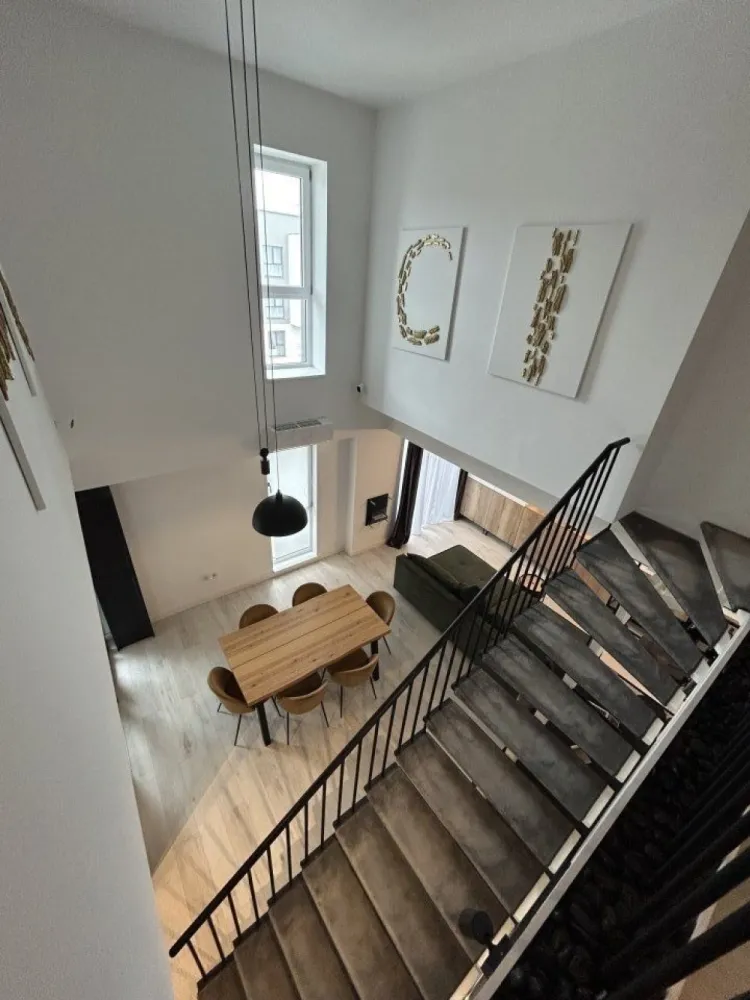 Penthouse cu loft, Belvedere Residence - TVA inclus
Penthouse cu loft, Belvedere Residence
Bloc 2023
Proiect cu 5 premii la EUROPEAN PROPERTY AWARDS 2018-2019
Etajele 10+11
Apartamentul are orientare catre Est (toate camerele sunt orientate spre rasarit)
Apartamentul vine complet mobilat si utilat 
Aer conditionat in fiecare incapere
Multiple imbunatatiri si schimbari fata de proiectul initial
Apartamentul a fost modificat cu baie matrimoniala.
Mai multe detalii si poze de la locatie pe whatsapp.