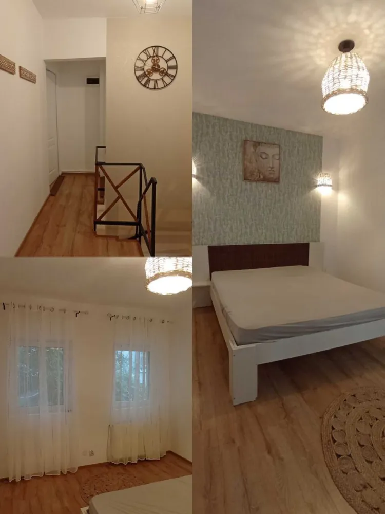 Casa Delea Noua, 5 min Decebal, 10 min m.Muncii, optiune mansardare - Direct proprietar.
Casa in suprafata de 82,4 mp, renovata complet 2024. 
Interior 66,2mp + terasa acoperita de 16,2mp. 
Localizata in sectorul 3, langa biserica Delea Noua, Mega Image (1min), Kaufland (9min), metrou Muncii ( 10 min), blvd Decebal (5 min) , Hyperion (7min), Spital Gomoiu (15 min) , toate de mers pe jos.
4 camere, 2 bai:
Parter: baie cu cada, living cu semineu pe etanol, dining separat cu semineu pe lemne, bucatarie

Etaj: dormitor 1, dormitor 2 cu dressing separat , baie cu dus
Incalzire in pardoseala. Posibilitate mansardare pentru cine doreste inca un etaj. 
Avantajoasa pentru inchiriere pe termen lung ( aproape de metrou si facultate) dar si termen scurt, Airbnb, Booking, avand in vedere nr camerelor si proximitatea metroului.