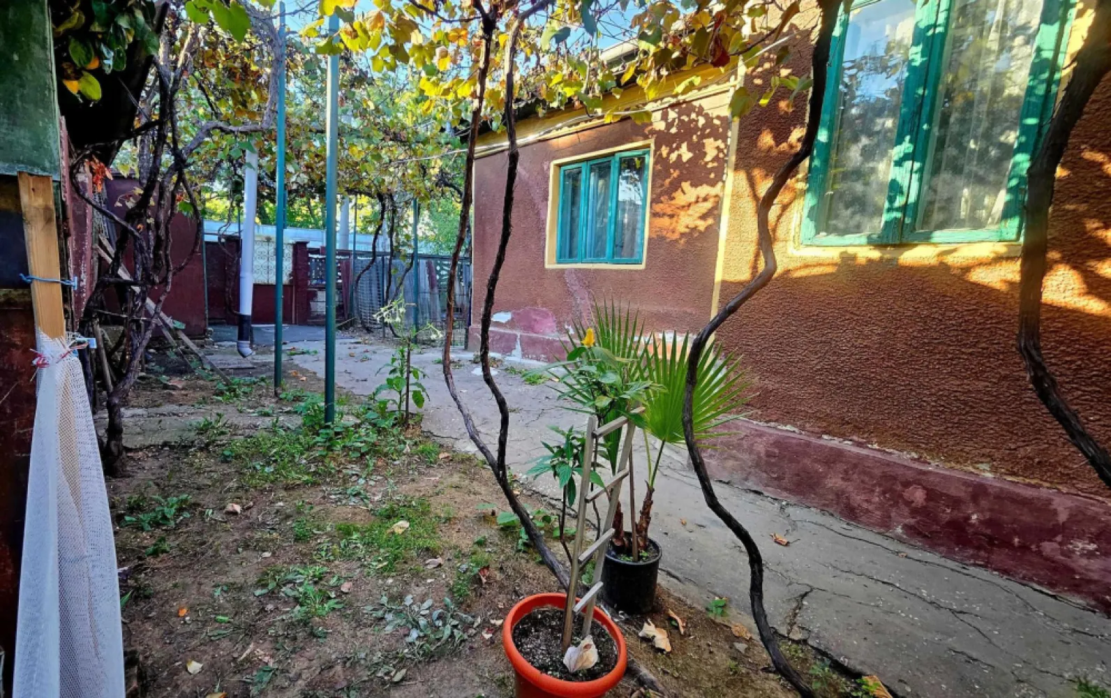 Casa cu teren Bucurestii Noi - Pod Constanta 220mp - Vand casa cu teren, suprafata 220mp, suprafata casa 119mp, 8,6m la strada, toate utilitatile. Casa construita din caramida in 1947, are 7 camere si 2 anexe din care 4 camere sunt amenajate si locuibile, pod, pivnite.
Imobilul este situat pe Str. Strabuna (continuare a strazii Jiului), sector 1, vis-a-vis de sediul SRI.
Este o zona mai linistita cu case doar pe o parte a strazii si trafic redus.
Vecini cumsecade, fara petreceri zgomotoase, nu sunt scandaluri sau santiere in lucru.
- Acces rapid la metrou si tramvai
- Scoala si gradinita la 500m
- Parcul Bazilescu
- Kaufland, Penny, Lidl, Mega Image, Mall Colloseum, Leroy Merlin
- Piata 16 Februarie
Toate utilitatile: apa, canal, gaze, curent.
Cadastru si intabulare.
Nu sunt interesat schimburi, variante, etc.