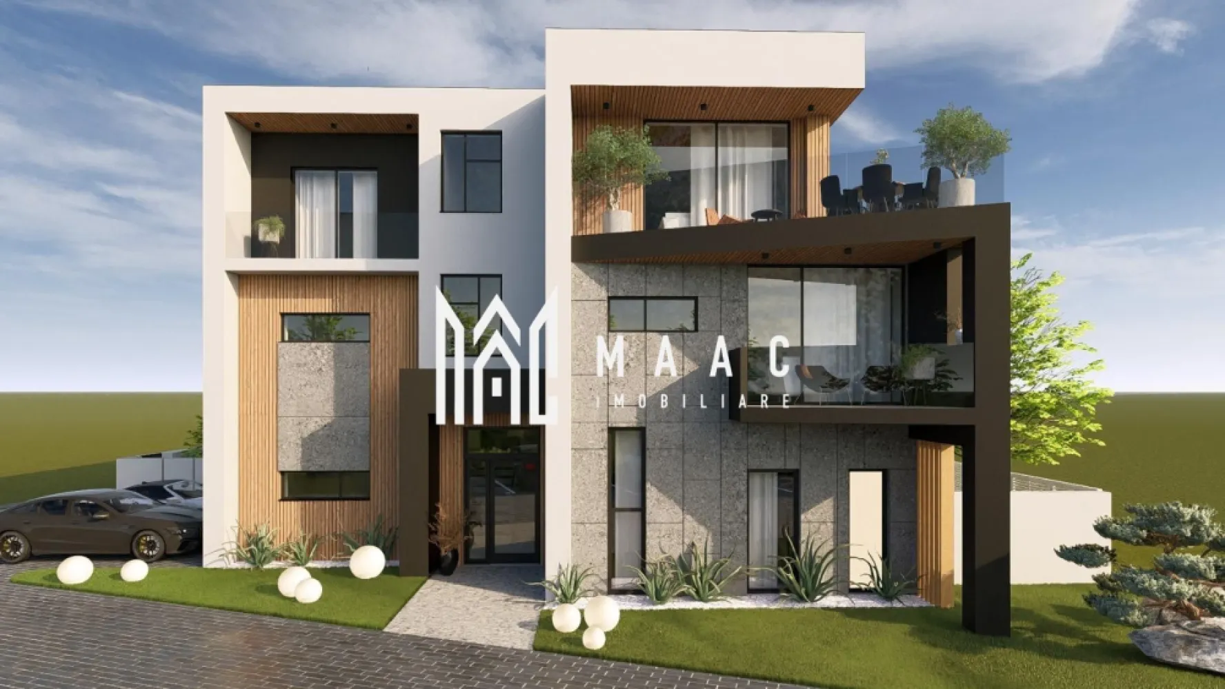 Apartament 4 camere I curte 173 mp I 4 băi I predare la cheie I Comision ZERO