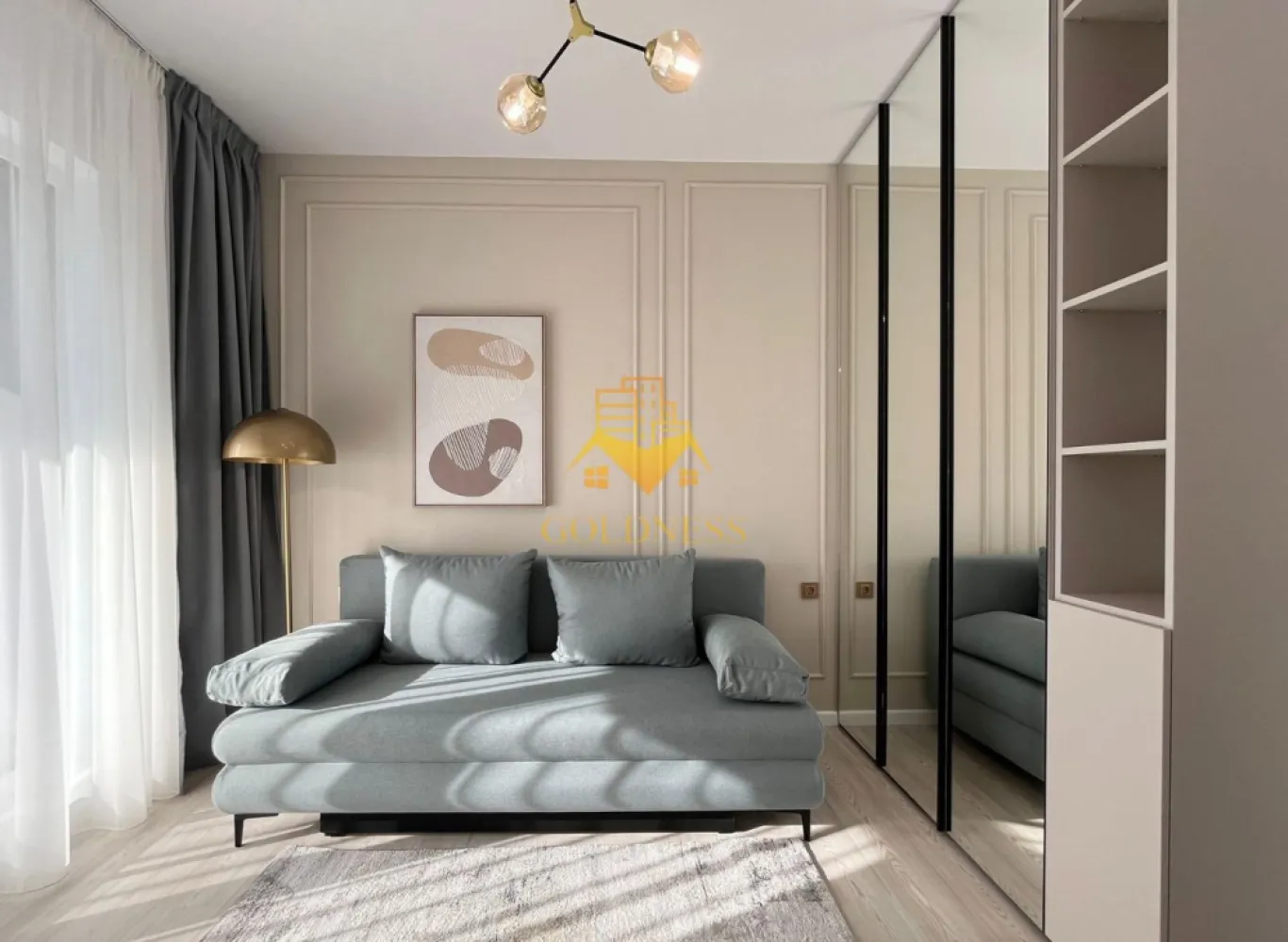 3 camere open space, Premium, Parcare, Zona Valea Garbaului, Floresti - GOLDNESS Imobiliare vă propune spre inchiriere un apartament cu 2 camere complet mobilat și utilat, la etajul 1 într-un imobil de 3 etaje, situat în Floresti, pe strada Valea Garbaului.
Se află în apropierea stațiilor de transport în comun, magazine, restaurante, spații verzi, farmacii, etc.
Dispune de loc de parcare subteran!

Apartamentul este compartimentat astfel:
- dormitor cu pat matrimonial, noptiere, dressing generos 
- camera cu birou, canapea, dressing spatios 
- living cu bucatarie open space complet utilată și mobilată, canapea extensibilă, loc de servit masa
- baie cu dus walk-in, dulap pentru depozitare, masina de spalat haine

Imobilul este dotat cu toate cele necesare- centrală proprie, frigider, plita, hotă, mașină de spălat haine si vase, etc.

Dacă sunteți interesați de acest apartament și doriți să îl vizionați, dar și pentru alte oferte nu ezitați să ne contactați telefonic sau prin e-mail. Vă stăm la dispoziție!
Pentru intermediere se percepe un comision de 50% din prețul chiriei!