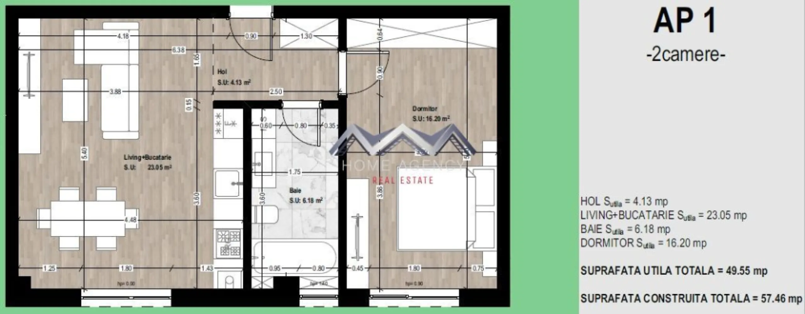 Apartament 2 camere 50 mp | Otopeni central | PREȚ FINAL