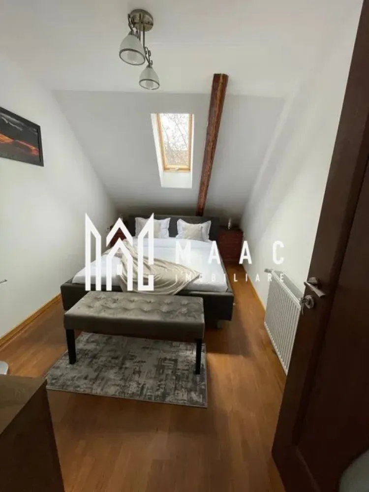 Apartament la casa | P+M | 110MP | Pivnita | Calea Dumbravii - MAAC Imobiliare va prezinta un apartament la casa Parter+Mansardă in zona Calea Dumbravii.

Caracteristici principale:
Situat într-o zonă pitorească, în zona Calea Dumbrăvii.
Suprafața utilă de 110 mp, ideală pentru confort.
4 camere, 3 dormitoare, oferind opțiuni multiple pentru organizarea locuinței.
2 băi, asigurând confort și comoditate pentru întreaga familie.

Configurația apartamentului:
Parterul include livingul open space cu bucătăria integrată.
Baie la parter pentru confortul și accesibilitatea locuitorilor.
La etaj se găsesc 2 camere suplimentare și o baie.

Amenajări și dotări suplimentare:
Terasă de 20 mp, perfectă pentru momente de relaxare în aer liber.
Pivniță uscată de 50 mp, ideală pentru depozitare și organizare suplimentară.
Loc de parcare în fața imobilului, asigurând comoditate și accesibilitate.
Centrală termică proprie și calorifere pentru încălzire eficientă în sezonul rece.

Funcționare în regim hotelier:
În prezent, apartamentul operează în regim hotelier, oferind oportunitatea de investiție pentru venituri suplimentare.

Pentru mai multe detalii precizati telefonic ca ati vazut anuntul cu ID:CP2021218.