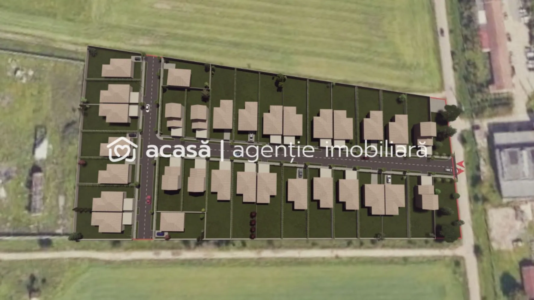Teren de case în Sânnicolau Mic la 25 eur/mp - Vă oferim spre achiziție 19800 mp teren cu PUZ, ideal pentru construirea unui complex rezidențial nou de case în cartierul Sânnicolau Mic.
Cartierul Sânnicolau Mic va avea acces direct la șoseaua de centura Vladimirescu - Fântânele - Arad (Autostrada A1).
Terenul este ideal pentru un dezvoltator imobiliar ce dorește să vândă parcele de case.
Poate fi o opțiune și construirea de case și apoi vânzarea lor.

Terenul are utilități în zonă și acces direct la Strada Stefan Zarie pe un front de 77 ml.
În fotografii aveți și parcelarea terenului conform PUZ.
31 parcele de teren de case cu o suprafață medie de 482 mp.

Îndicatori din PUZ:
CUT: max 1,2
POT: max 40%
Regim de înălțime: max S/D+P+1E
H max cornișă/atic: 9m
H max coamă: 12 m

Terenul se vinde fără puncte de branșare la utilități dar cu PUZ rezidențial finalizat.
Comision zero.
Terenul se vinde de pe persoana juridică. Prețul nu include TVA.

Pentru detalii apelați: 0721356746 Florin Moș

Birou: ACASĂ | Agenție imobiliară Arad 
Adresă: Bulevardul Decebal 2, Arad 310133