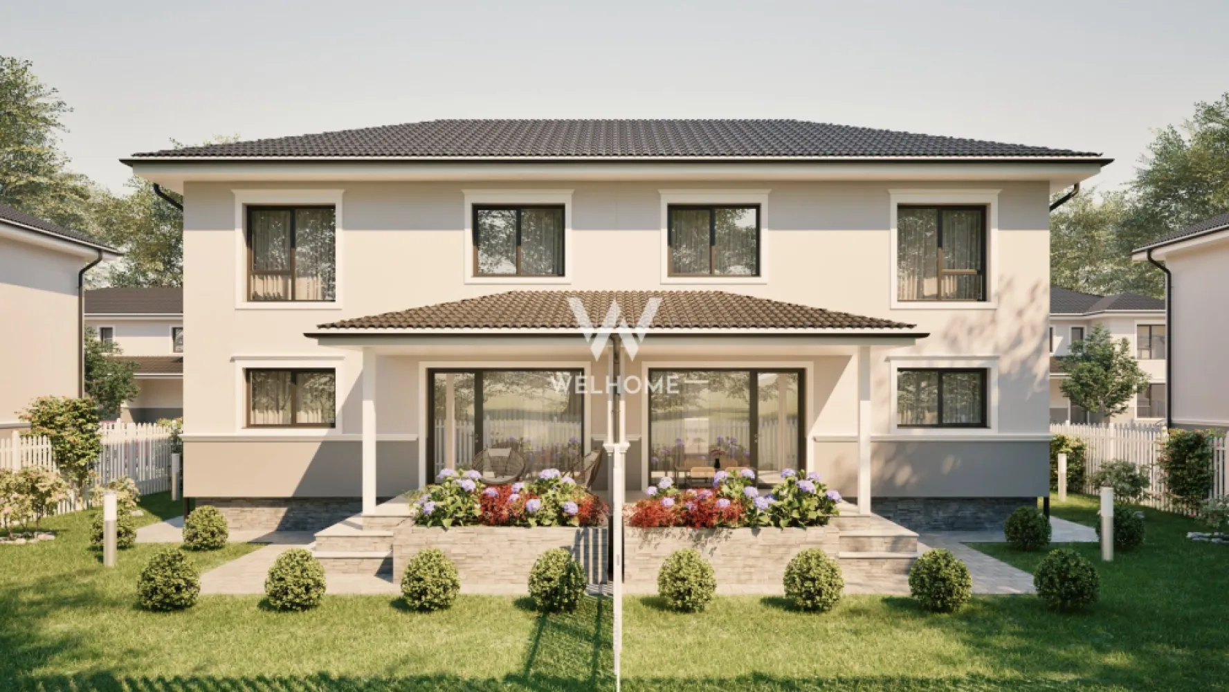 Casa tip duplex - 300 mp teren - Sura Mica - Situat într-un ansamblul rezidențial nou cu 100 de case, tip duplex si individuale, la doar câteva minute de Sibiu, acest duplex poate deveni acasă pentru tine.

- Suprafata utila: 102 mp
- Suprafata teren: 300 mp, curte libera: 219 mp
- La parter: living, bucatarie, baie, iesire pe terasa de 10 mp.
- La etaj: 3 dormitoare, baie, casa scarii.
- Pod de 61 mp.
- Predare LA ALB la INTERIOR: Pereți tencuiți, gletuiți, plus strat de amorsă, pardoseli cu șapă mecanizată, instalații electrice, tablou electric curenți tari și curenți slabi, instalație sanitară completă, fără obiecte sanitare, centrală termică Ariston de 24 kW, încălzire în pardoseală Uponor, infrastructură cablată pentru termostate, ușă la intrare.
- Casa se preda LA CHEIE la EXTERIOR: Fațade cu tencuială decorativă, tâmplărie din PVC cu 3 foi de sticlă și profil de 5 camere, glafuri la geamuri, pe exterior, contoare de utilități montate la limita de proprietate (apometru, electric, gaz), gard alb în stil american, cu poartă de acces pietonală, 2 locuri de parcare pavate cu dale din beton - în fața casei, alei și trotuare amenajate în jurul fiecărei locuințe.

Caracteristici constructie: Cadre din beton armat, zidărie portantă din cărămidă de 25 cm și compartimentări din cărămidă de 11,5 / 25 cm, duplexurile au perete dublu din cărămidă de 25 cm, cu strat termoizolant între unități, termoizolație cu polistiren de 15 cm, planșeu din beton inclusiv între etajul 1 și pod, acoperiș tip șarpantă din lemn, cu învelitoare din țiglă ceramică gri, terasă acoperită cu țiglă ceramică gri. 

Programeaza o vizionare! 

Pret: 155.000 euro + Tva 

* Se accepta plata cu credit ipotecar cu avans minim 25%. 
* Se accepta si plata cu criptomonede.