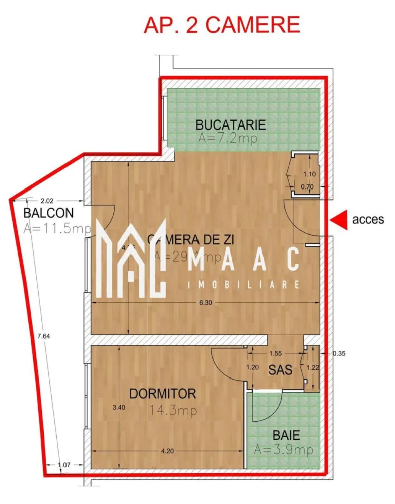 Apartament 2 camere I Balcon I Nou I Lift I Hipodrom