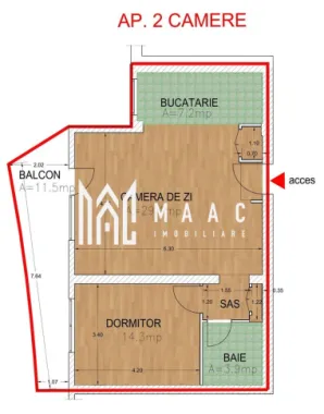 Apartament 2 camere I Balcon I Nou I Lift I Hipodrom