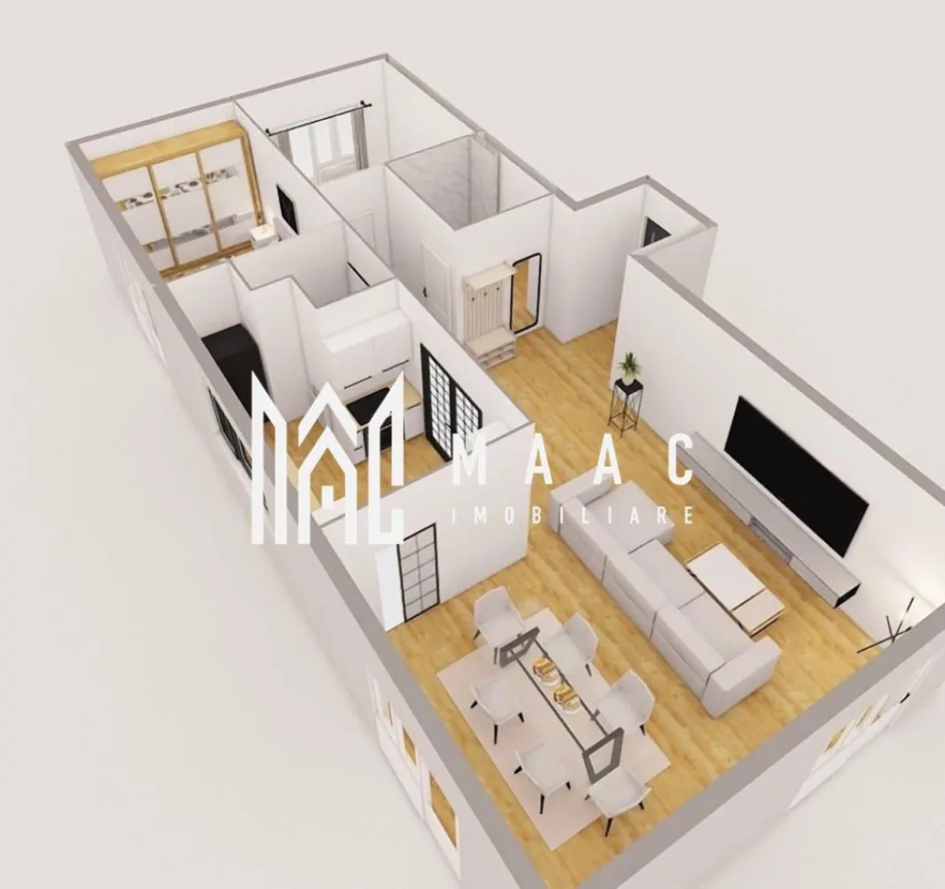 Apartament modern I La cheie I 3 camere I Lift I Hipodrom - Descoperiți un apartament spațios și bine gândit, perfect pentru confort și funcționalitate. Compartimentarea eficientă include living generos, dormitoare luminoase și bucătărie modernă, toate gândite pentru a vă oferi spațiu și libertate de mișcare. Dotările de calitate includ: ✅ Ușă metalică antiefracție Porta-Doors pentru siguranță maximă ✅ Tâmplărie PVC cu 7 camere și geam termopan LOW-E pentru izolare termică și fonică optimă ✅ Instalație termică cu centrală proprie, calorifere din oțel și distribuție eficientă ✅ Pereți interiori tencuiți, gletuiți și zugrăviți într-o nuanță modernă ✅ Instalații electrice de calitate, prize și întrerupătoare Schneider Sedna ✅ Balcon generos, finisat cu parapet elegant și gresie antiderapantă. Construcția beneficiază de spații comune interioare finisate, cu scări placate cu granit, balustrade din țeavă rectangulară și plafoniere cu senzori de mișcare pentru un plus de confort. Accesul este securizat, iar clădirea este dotată cu trei ascensoare electrice de ultimă generație, cu funcționare silențioasă. Spațiile exterioare sunt iluminate inteligent, iar curtea interioară va fi amenajată cu loc de joacă privat, dotat cu nisip, tobogan, leagăne și bănci, oferind un mediu sigur și plăcut pentru cei mici. În plus, imobilul dispune de locuri de parcare supraterane și subterane. Pentru confort maxim, apartamentul poate fi predat complet finisat, cu gresie, faianță, parchet, obiecte sanitare și uși de interior, toate alese în funcție de preferințele dumneavoastră, în limita unui buget prestabilit. Această locuință reprezintă alegerea ideală pentru cei care își doresc calitate, siguranță și un spațiu modern, pregătit să devină „acasă”. 📍 Nu ratați această oportunitate! Contactați-ne pentru detalii și vizionări, specificând ID CP2500303. }}