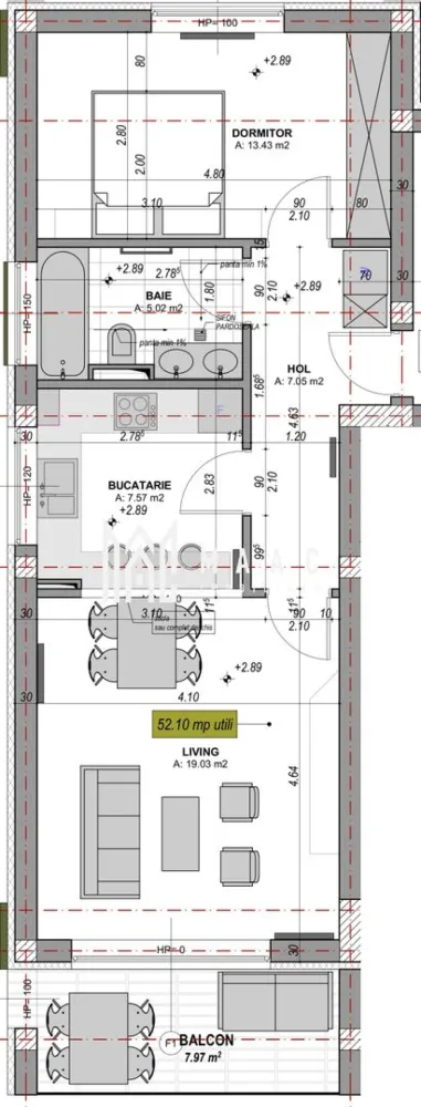 Apartament 2 camere nou I Finisat și intabulat în Davinci Homes | Comision 0%