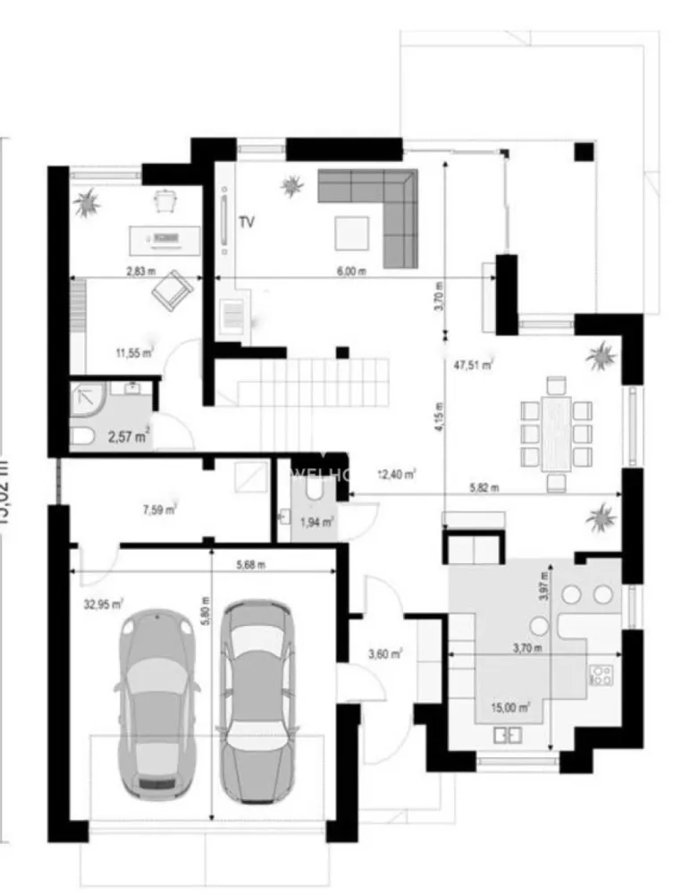 Casa Sibiu, Selimbar - 5 camere, 3 bai, garaj -