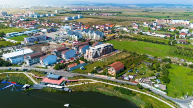Penthouse pe malul lacului, cu terasă panoramică 90 mp