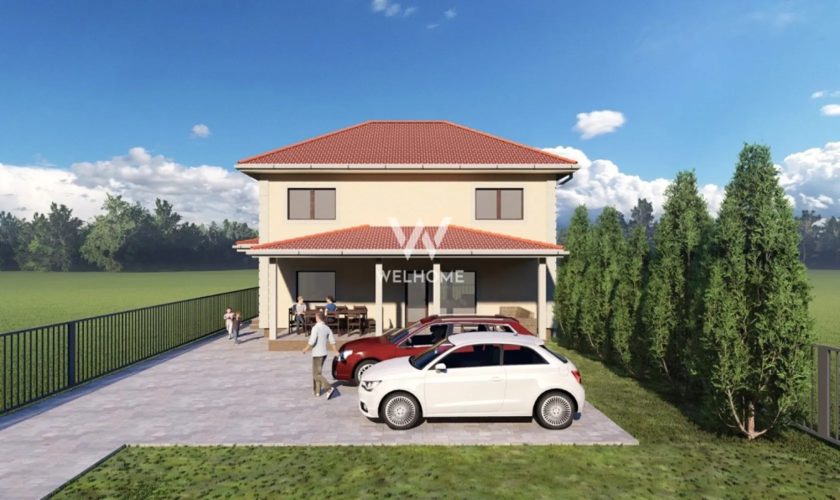 Casa 4 camere, teren 320 mp - NOU - Sibiu, Selimbar
