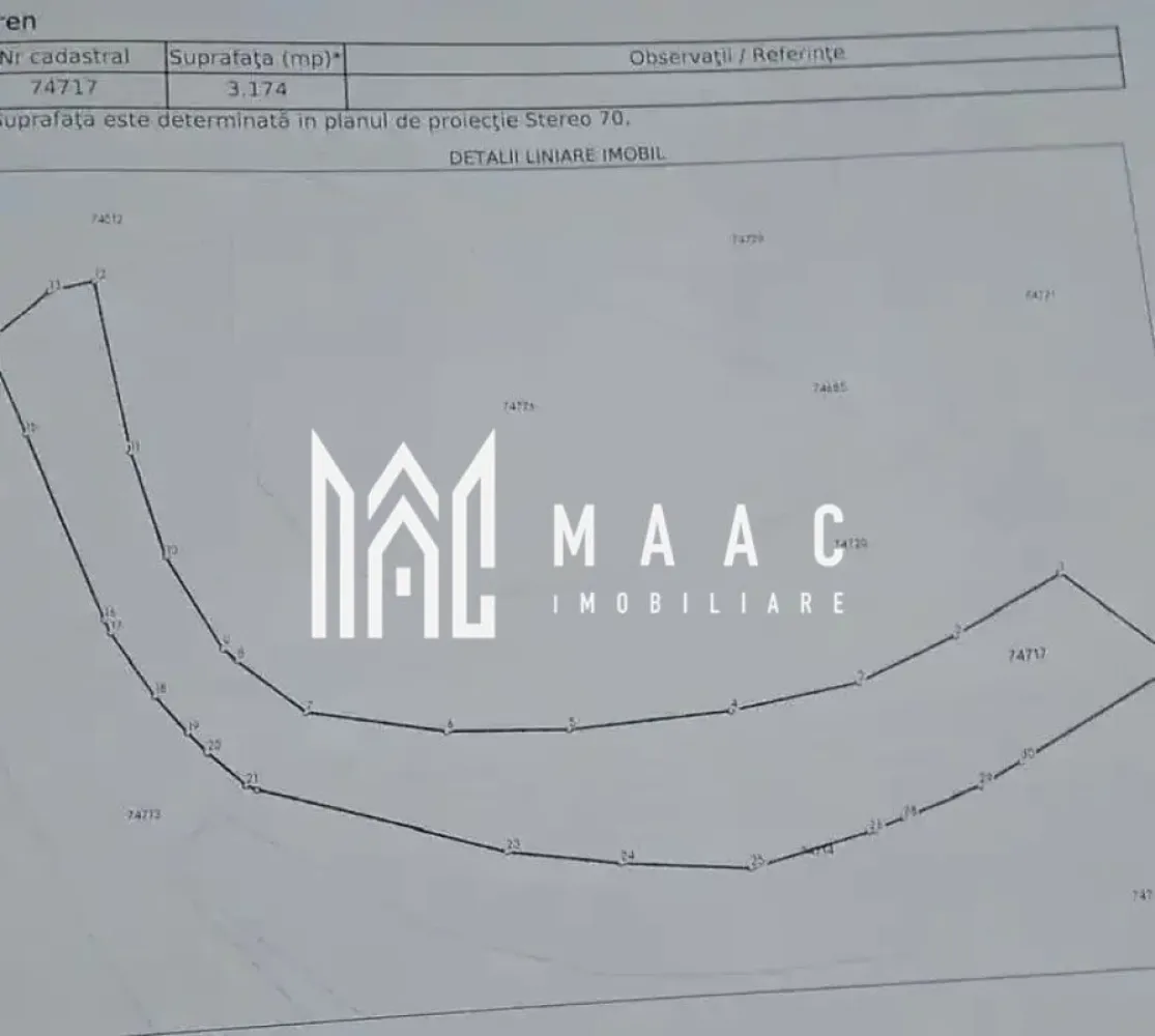 Teren cu potențial turistic I 3200 MP | TransApuseana - MAAC Imobiliare vă propune spre vânzare un teren cu potențial turistic, situat în localitatea Râmeț – o zonă de munte pitorească, ideală pentru construirea unei cabane sau a unei case de vacanță.

 Dacă îți dorești o cabana în mijlocul naturii, într-o zonă liniștită de munte, cu peisaje de vis, acest teren este alegerea perfectă pentru relaxare și deconectare de agitația orașului.

 Caracteristici teren:

Acces facil: la doar 5 minute de drumul asfaltat TransApuseana – zonă în plină dezvoltare turistică

Posibilitate de parcelare – flexibilitate pentru diferite proiecte

Dublu acces – avantaj pentru organizarea viitoarelor construcții

Utilități: disponibile în apropiere

 Avantaj major: terenul este pretabil atât pentru construcția unei cabane de vacanță, cât și pentru investiții turistice (pensiune, casă de oaspeți), datorită poziționării și peisajului deosebit.

 Pentru mai multe detalii și vizionări, precizati telefonic ca ati vazut anuntul cu ID: CP2750050