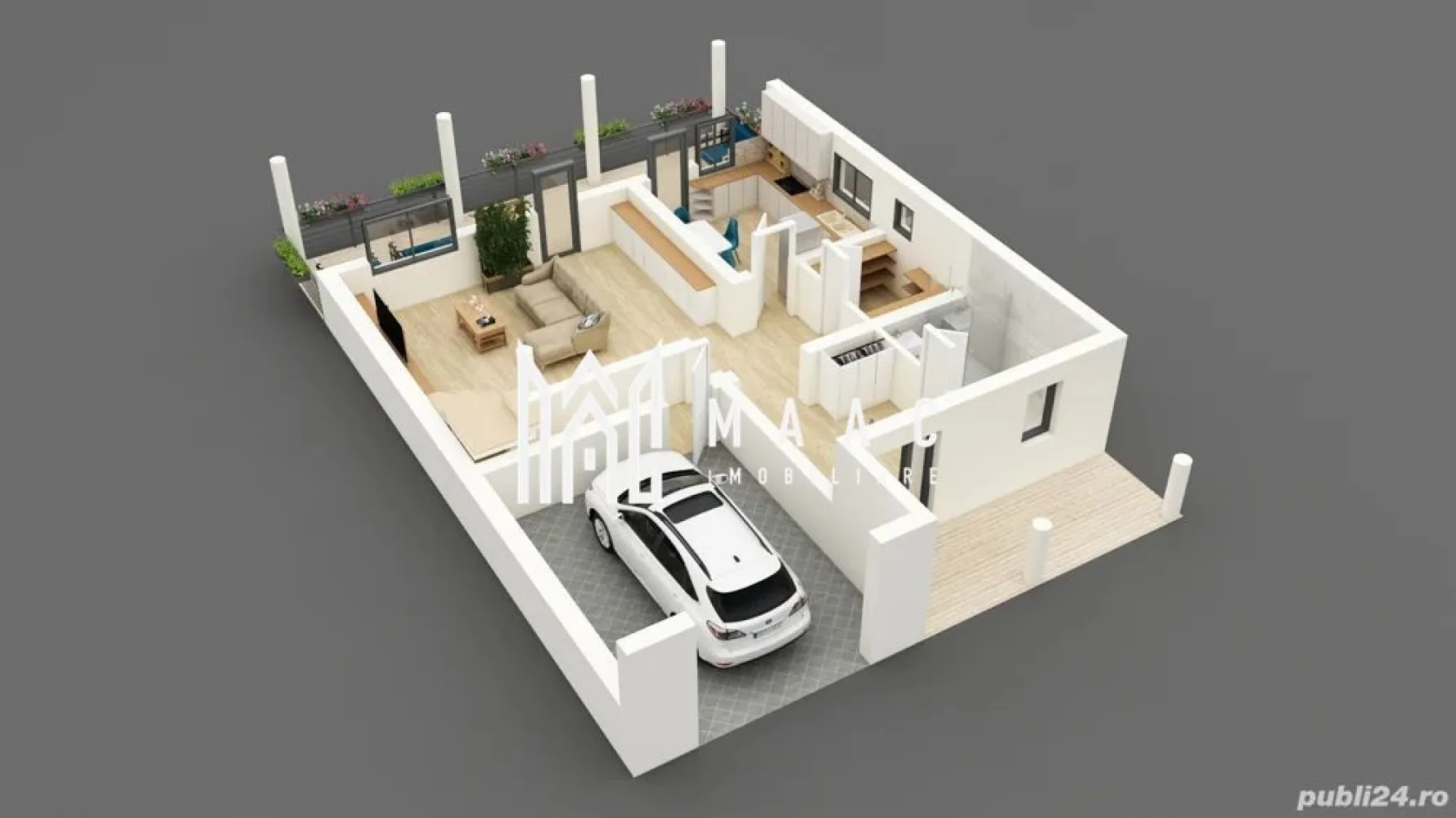 Casă individuala | 4 camere | Cisnădie, Sibiu - MAAC IMOBILIARE propune spre vanzare o casă nouă, inca nefinisata, situată în orașul Cisnădie, județul Sibiu. Locuința este amplasată într-o zonă rezidențială liniștită, cu vecinătate agreabilă și o priveliște deosebită, oferind un cadru ideal pentru o familie. Suprafață utilă totală: 256 mp (include 3 terase acoperite) Suprafață construită: 336 mp Teren: 294 mp (136 mp amprenta casei, 158 mp teren liber) Regim de înălțime: demisol + parter + etaj Camere: 4, dintre care 3 dormitoare Suprafață utilă pe nivel: Demisol: 45,75 mp – include cameră tehnică, spălătorie/uscătorie, spațiu generos de depozitare, acces direct din casă și din grădină Parter: 97,45 mp – living spațios, bucătărie separată, baie, acces către terase Etaj: 71,95 mp – trei dormitoare, două băi, terase generoase Suprafața totală a teraselor este de 101,1 mp, distribuită astfel: -parter-terasă acoperită pe fațada principală; 10,55 mp terasă acoperită în partea din spate – 24,55 mp -etaj-terasă descoperită pe fațada principală – 35,60 mp (inițial proiectată 14,5 mp); balcon acoperit – 5,55 mp; terasă descoperită în partea din spate – 24,85 mp Utilitati: curent electric, gaz, apă-canal, fibră optică – branșamente finalizate și aduse în casă Acces facil din două străzi, casa fiind situată pe colț. Casă intabulată, pregătită pentru vânzare Localizare excelentă, la doar 8 km de centrul Sibiului, cu acces rapid la drumul național și autostradă Cartier rezidențial liniștit, cu multă verdeață și priveliște panoramică Construcție solidă, ideală pentru o familie Posibilitate de personalizare și finisare după preferințele noului proprietar Toate camerele și bucătăria au ieșire directă pe terase Această casă a fost construită cu dragoste și responsabilitate pentru a deveni un cămin confortabil și primitor. Așteaptă acum să fie finisată după dorințele viitorului proprietar. Pentru mai multe detalii, precizați telefonic că ați văzut anunțul cu ID: CP2393103. }}