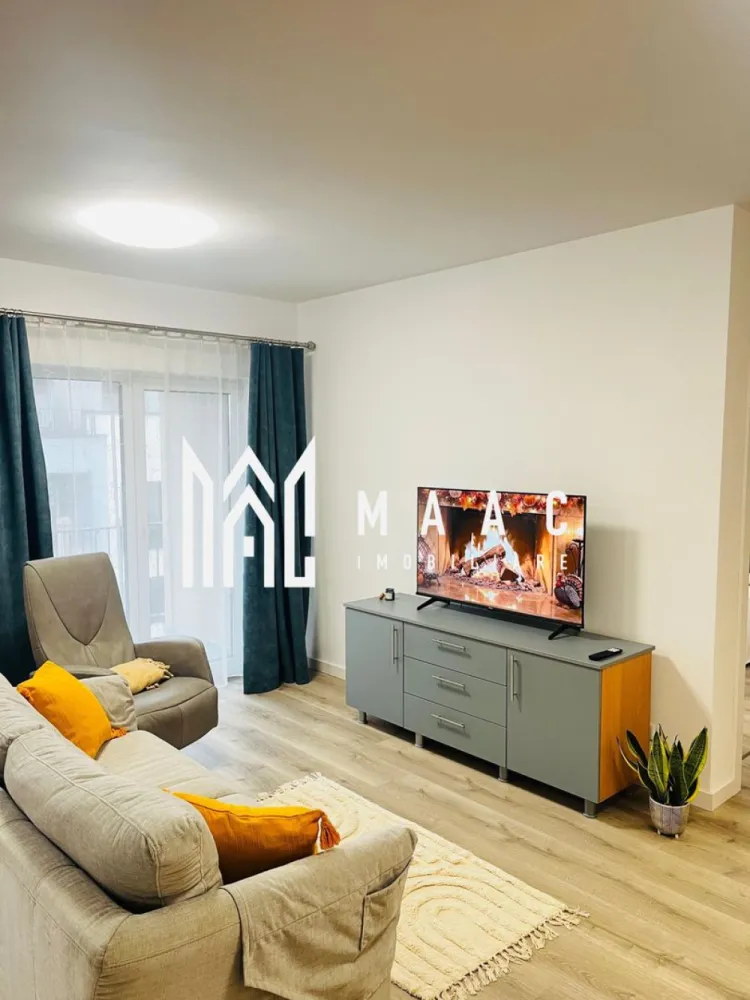 Apartament 2 camere | 54 MPU | Turnisor\Neppendorf - MAAC Imobiliare vă propune spre închiriere un apartament modern, luminos și bine compartimentat, situat într-un imobil nou din zona Neppendorf, Sibiu. Proprietatea este ideală pentru un cuplu sau o persoană activă, oferind confort, funcționalitate și acces facil atât către centrul orașului, cât și către autostradă.

Compartimentare:
living generos open space cu bucătărie
dormitor confortabil
baie spațioasă
hol de intrare
balcon cu acces din living

Dotări și avantaje:
apartament complet mobilat și utilat
mașină de spălat rufe
mașină de spălat vase
frigider
cuptor electric
plită electrică
televizor
Wi-Fi
încălzire în pardoseală
clasă energetică A
loc de parcare inclus
imobil dotat cu lift

Suprafață:
54 mp + balcon

Localizare:
Neppendorf, Sibiu – zonă liniștită, cu acces facil către principalele puncte de interes ale orașului

Condiții de închiriere:
preț: 490 €/lună
garanție: echivalentul unei chirii lunare
disponibilitate: 1 iunie

Pentru mai multe detalii sau pentru programarea unei vizionări, vă rugăm să ne contactați specificând: ID: CP3070129