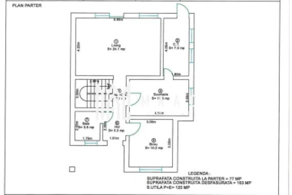 Casă individuală I 5 camere I 120 mpu I Curte 380 mp I Șura Mică