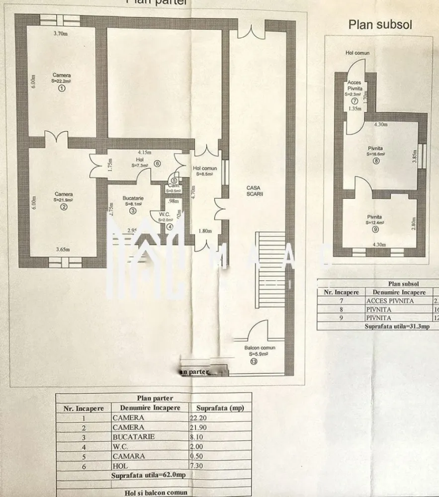 Apartament 2 camere garaj pivnita 31mp zona Andrei Saguna - Agentia Imobiliara Maac va propune spre vanzare un apartament cu 2 camere situat in zona centrala strada Andrei Saguna.

Apartamentul este situat la parter , necesita renovare are acces auto si dispune de garaj intabulat in curtea proprie.

Avantaje:

- suprafata utila 62 mp ( camere spatioase si inalte )
- suprafata pivnita inalta 31 mp utili intabulata in acte
- garaj intabulat in acte
- acces auto in curtea interioara
- apartamentul poate fi amenajat dupa propriul gust 

Pentru mai multe detalii va rog specificati CP3073388 la telefon