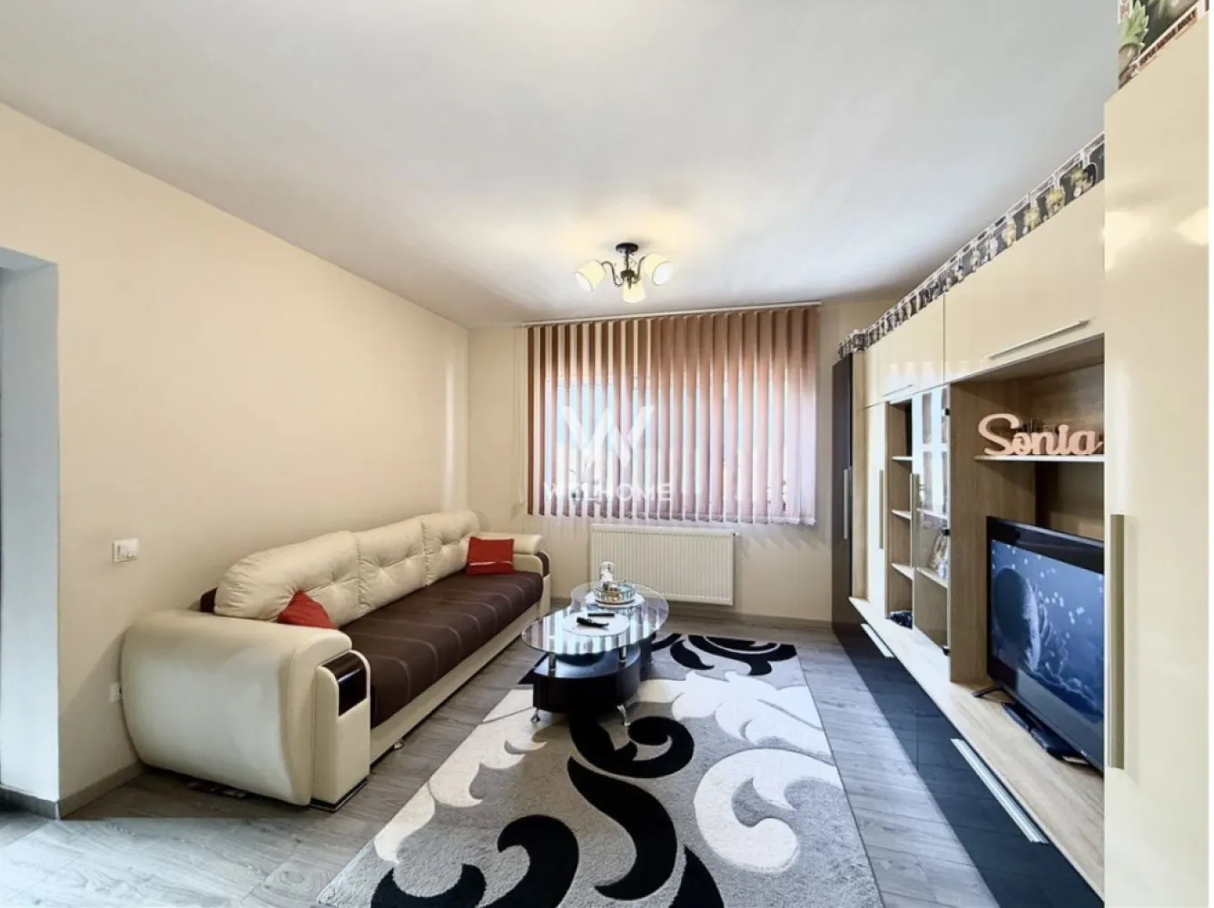 Apartament mobilat si utilat, 2 camere, balcon si parcare - Etaj 2/3