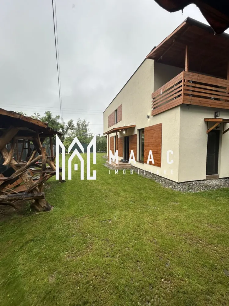 Casă de vacanță I Valea Avrigului I Casă Verde - MAAC Imobiliare va propune spre vânzare o casă situată pe Valea Avrigului.

- Zonă de interes turistic, cu multe atracții și proiecte viitoare.

Tip construcție: Casa verde, structură din lemn, izolată cu 20 cm izolație interioară și polistiren ESP 100 de 100 mm exterior.

Parter: 98 mp - living cu bucătărie open space de 80 mp, baie complet utilată si acces la terasă.

Etajul cuprinde 4 dormitoare mobilate cu lemn masiv, hol, baie finalizată, terasă superioară cu vedere la munții Făgăraș și râul Avrig. 
Curtea de 500 mp unde gasim: zona barbecue, leagăn rustic, pomi fructiferi, tuia.

Utilități: Gaz, apă, curent, canalizare prin microstație de epurare vidanjabilă

Încălzire: Centrală termică pe gaz Ariston Alteas One+Net 30 Kw, programabila de la distanta prin aplicație, calorifere din aluminiu verticale de 2m, posibilitate montare panouri solare.

Stare: Mobilată și utilată 

Aceasta casa este ideală pentru locuit permanent sau ca investiție turistică datorită poziționării și dotărilor de calitate.

Pentru mai multe detalii astept telefonul dumneavoastra cu specificatia ca ati vazut anuntul CP2039235