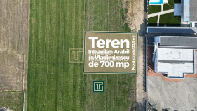 Teren intravilan arabil de vânzare – Vladimirescu, Arad