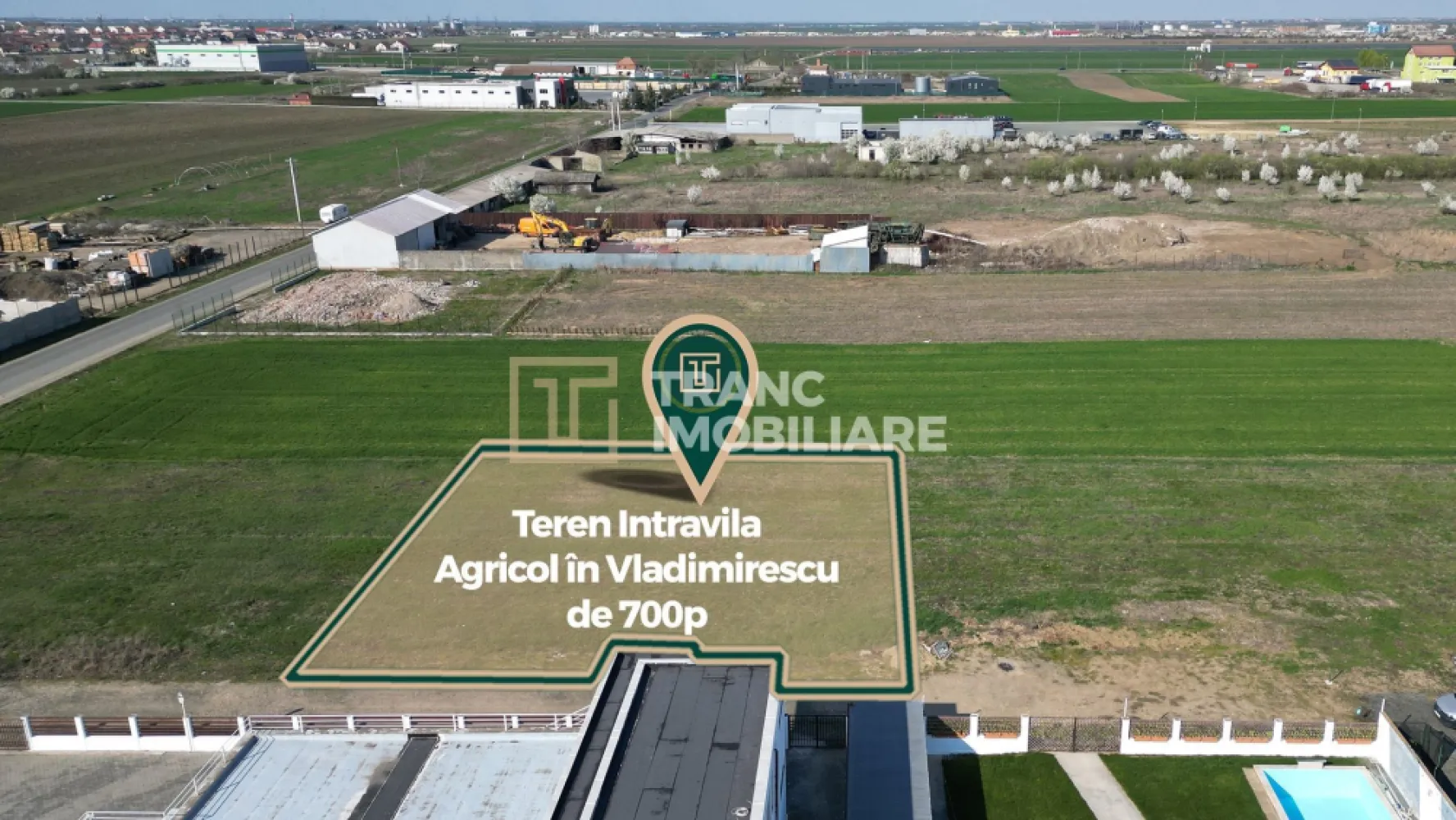 Teren intravilan arabil de vânzare – Vladimirescu, Arad