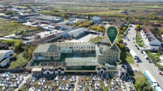 Proprietate multifunctionala - teren generos, cladire si hala in Lugoj