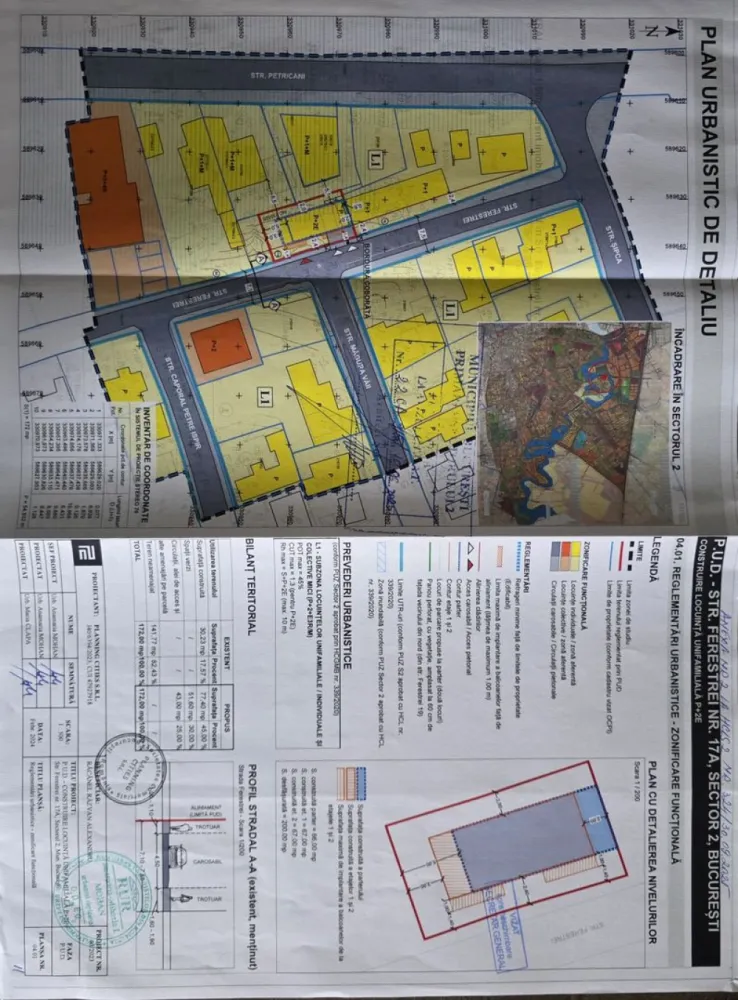 Lacul Tei-Petricani - Teren in zona Petricani, la 800 m de iesirea A3, Fabrica de Glucoza, toate utilitatile la poarta, curent pe teren, PUD aprobat 2025 cu valabilitate 3 ani si urmatorii indicatori urbanistici: POT 45%, CUT 1,3, S desfasurata 200 mp, H max 10 m, S+P+2E, intabulat, acte la zi. Terenul are un potential enorm, este situat la cca 600 de dezvoltarea One, Fca de Glucoza-Petricani. Comision 0.