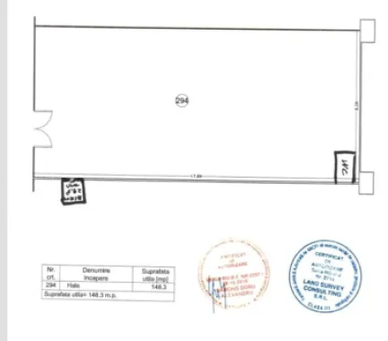Pantelimon spatiu depozitare suprafata 143 mp etaj 1