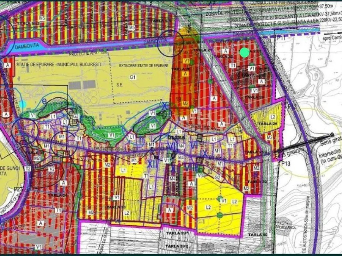 Teren intravilan 5000 mp de vânzare Cheiul Dâmboviței apropiere A2