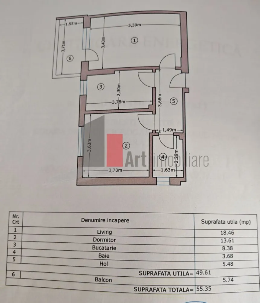 Apartament cu 2 camere de vanzare -Pacii-cu centrala-mobilat si utilat