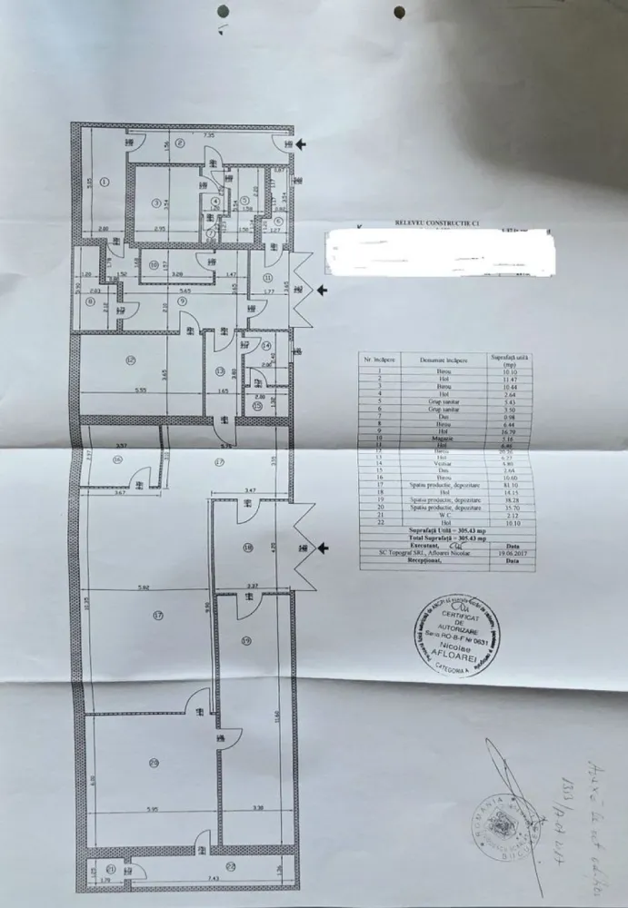HALĂ PRODUCȚIE / DEPOZITARE – 500 MP – ZONA GIURGIULUI / STR. LUICA