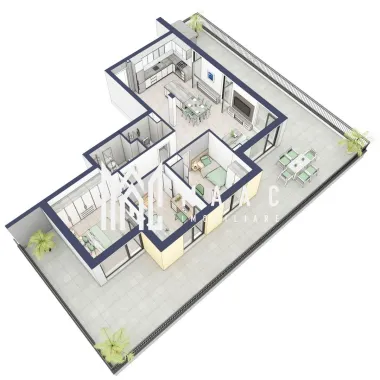 Penthouse 3 camere | Etaj 4 | Terasa 108 mp | Turnisor