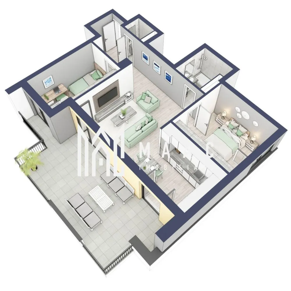 Apartament 3 camere | Balcon 27.3 mp | Etaj 3 | Turnisor - MAAC Imobiliare are plăcerea de a vă prezenta o oportunitate excepțională de a achiziționa un apartament modern, situat la etajul 3, cu o suprafață totală de 93.8 m², amplasat în noul ansamblu rezidențial GreenHill, zona Turnișor. Acest ansamblu rezidențial, cu intabularea în vara 2026, oferă locuințe de înaltă calitate și facilități premium, proiectate pentru a satisface cele mai exigente cerințe. Detalii Apartament: Suprafața Totală: 93.8 m² Compartimentare: Bucatarie + Living - 29,9 m² Dormitor - 13,1 m² Dormitor 2 - 10,7 m² Baie - 4,9 m² Baie 2 (WC) - 1,6 m² Hol - 6,3 m² Suprafata balcon - 27,3 m² Caracteristici și Dotări: Cu 19% TVA: € 165.410 Apartamentul se vinde în stadiul de "la alb". Facilități Premium: Boxă la subsol: Spațiu suplimentar de depozitare pentru confortul dvs. Rulouri electrice la dormitoare: Confort sporit și intimitate. Încălzire în pardoseală: Eficiență termică și confort maxim. Lift: Acces facil și rapid la etaje. Terasa: Spațiu exterior generos pentru relaxare. Baie cu cadă: Design modern și funcționalitate. Descriere Ansamblu Rezidențial GreenHill este un ansamblu rezidențial de lux, situat într-o zonă liniștită și accesibilă din Turnișor. Proiectul a fost conceput pentru a oferi locatarilor un stil de viață modern și confortabil, punând accent pe calitate, design și funcționalitate. Cu o gamă variată de facilități și dotări premium, GreenHill reprezintă alegerea ideală pentru cei care doresc să se bucure de un cămin primitor și elegant. Apartamentele vor fi intabulate in vara 2026 si se vor preda in toamna anului 2026. Pentru Mai Multe Informații și Vizionări Nu ratați ocazia de a deveni proprietarul acestui apartament deosebit! Pentru mai multe detalii și programări pentru vizionări, vă rugăm să contactați agenții noștri de la MAAC Imobiliare. Suntem aici pentru a vă oferi toate informațiile de care aveți nevoie și pentru a vă ghida în procesul de achiziție. Pentru mai multe detalii, precizati telefonic ca ati vizionat anuntul cu ID: CP2287152. MAAC Imobiliare - Partenerul Dumneavoastră de Încredere în Imobiliare. }}