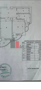Apartament cu 2 camere de vanzare-Unirii-Alba Iulia